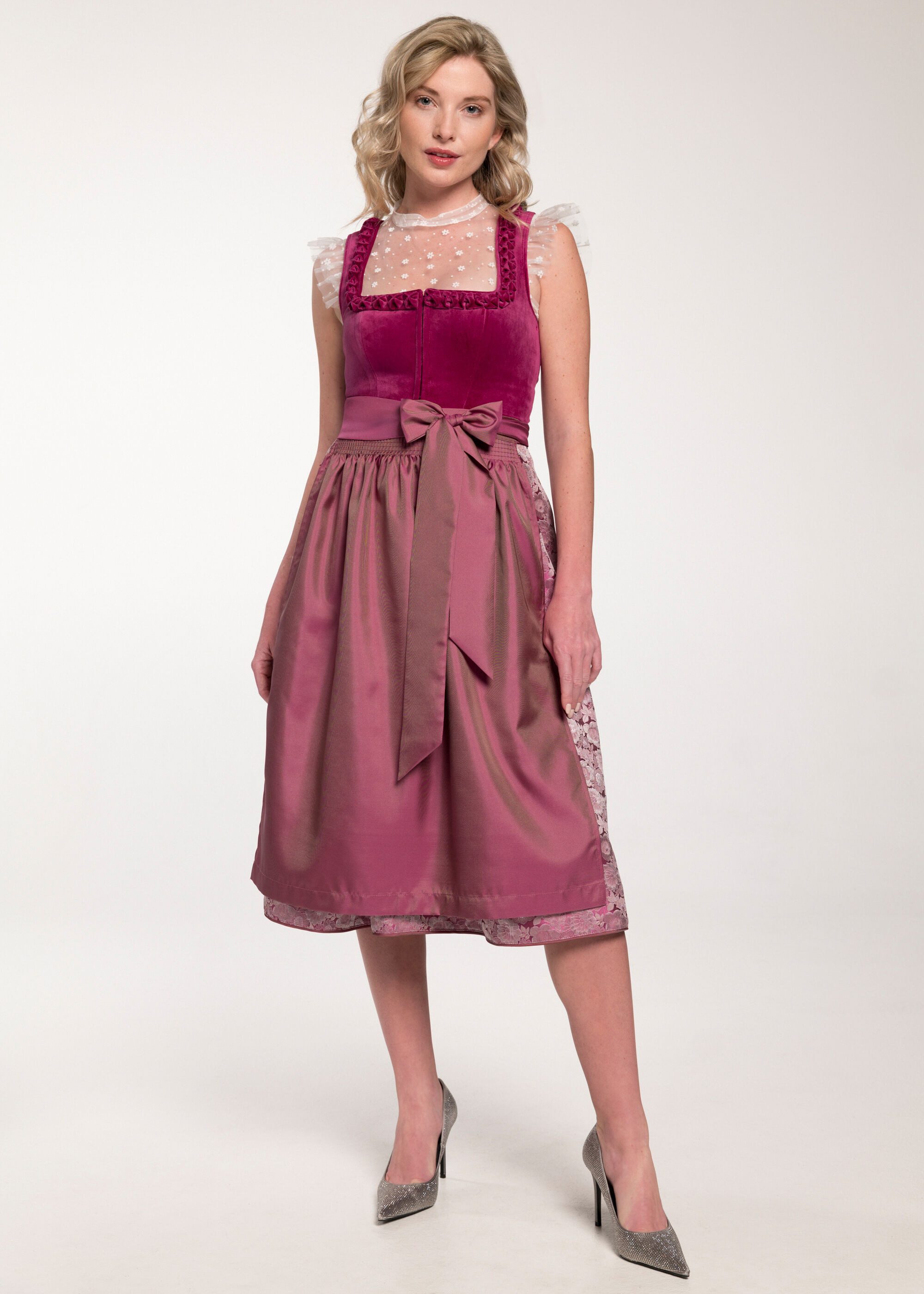 Spieth & Wensky Dirndl Gloria (1-tlg) feines Samtoberteil günstig online kaufen