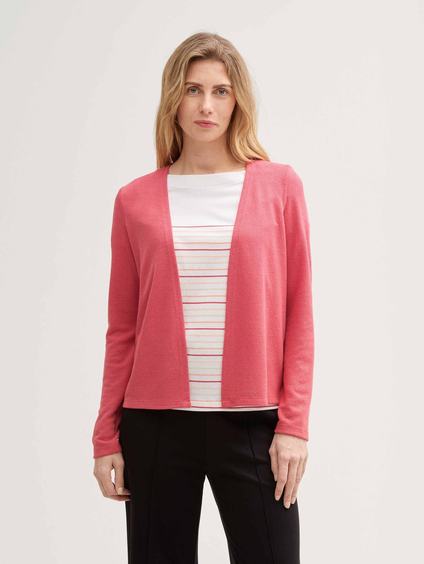 TOM TAILOR Langarmshirt Basic Cardigan Basic günstig online kaufen