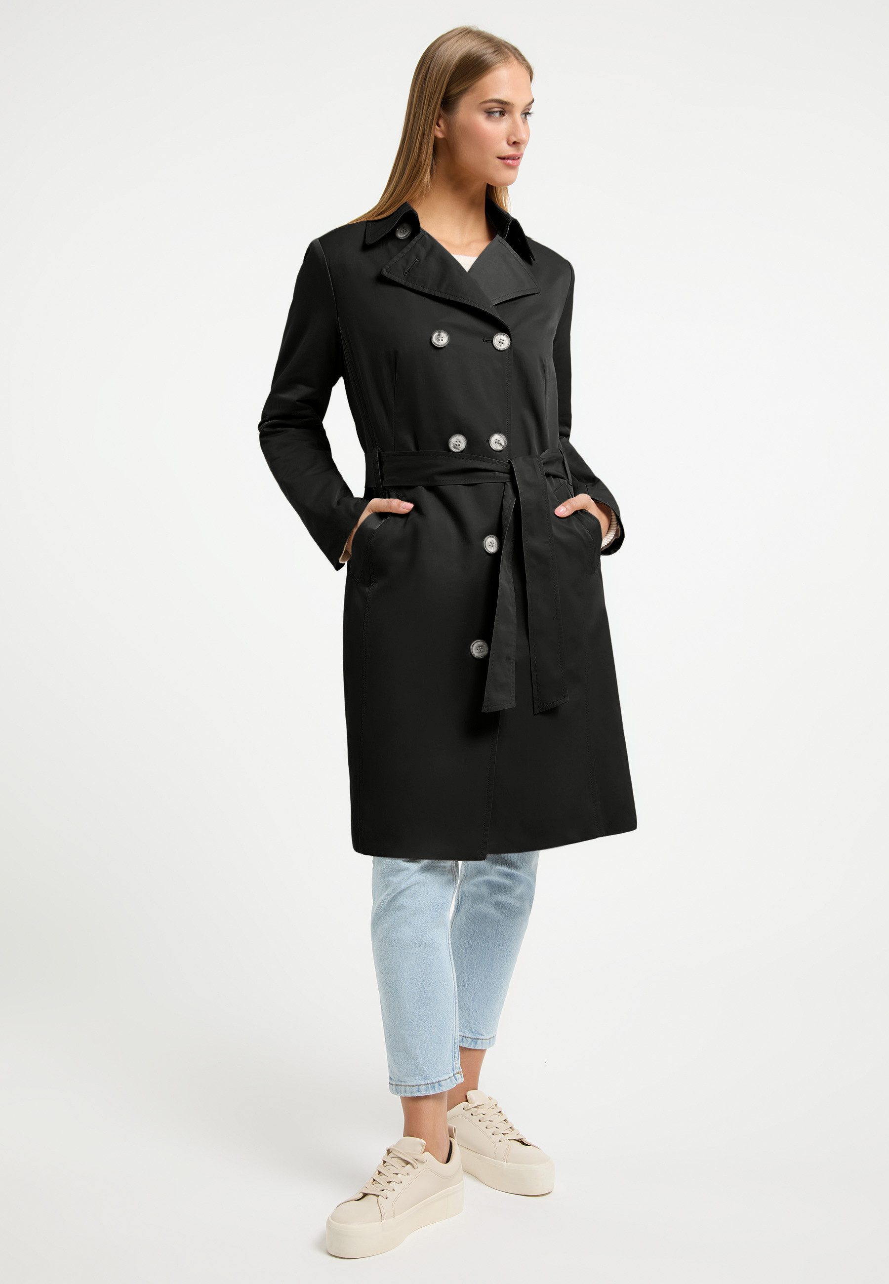 Frieda & Freddies Trenchcoat Trenchcoat / Hillary Neo mit dezenten Lederdetails