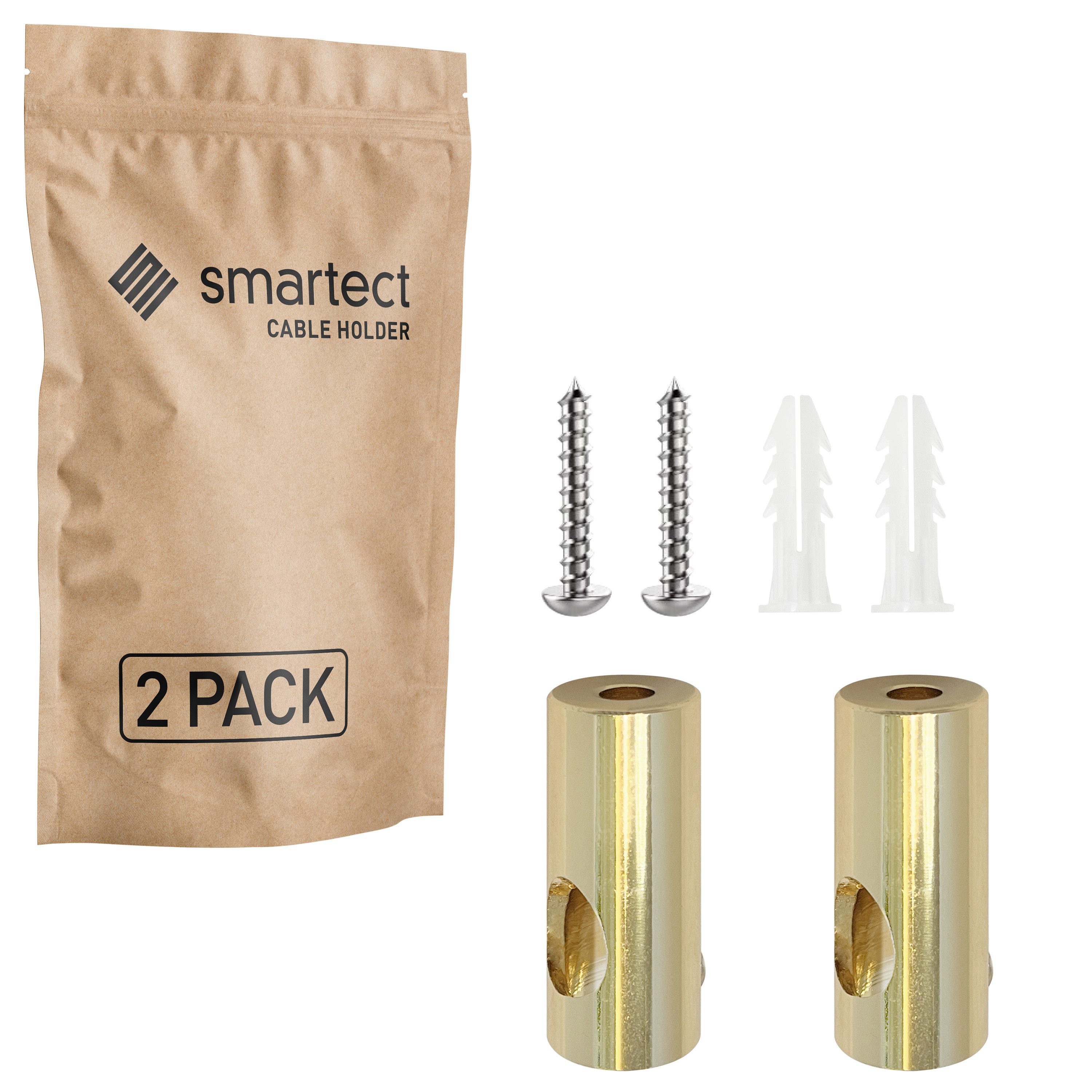 smartect Kabelzubehör Wand- & Deckenpins zum Fixieren für Lampenkabel, (Set, 2-tlg)
