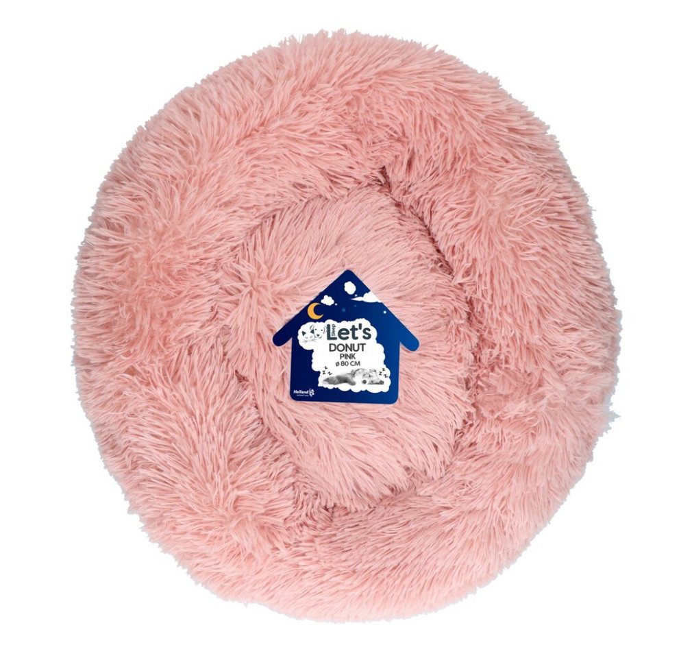 Thumbnail - Holland Animal Care Tierbett Let's Sleep Donut 80 cm Beige Rosa