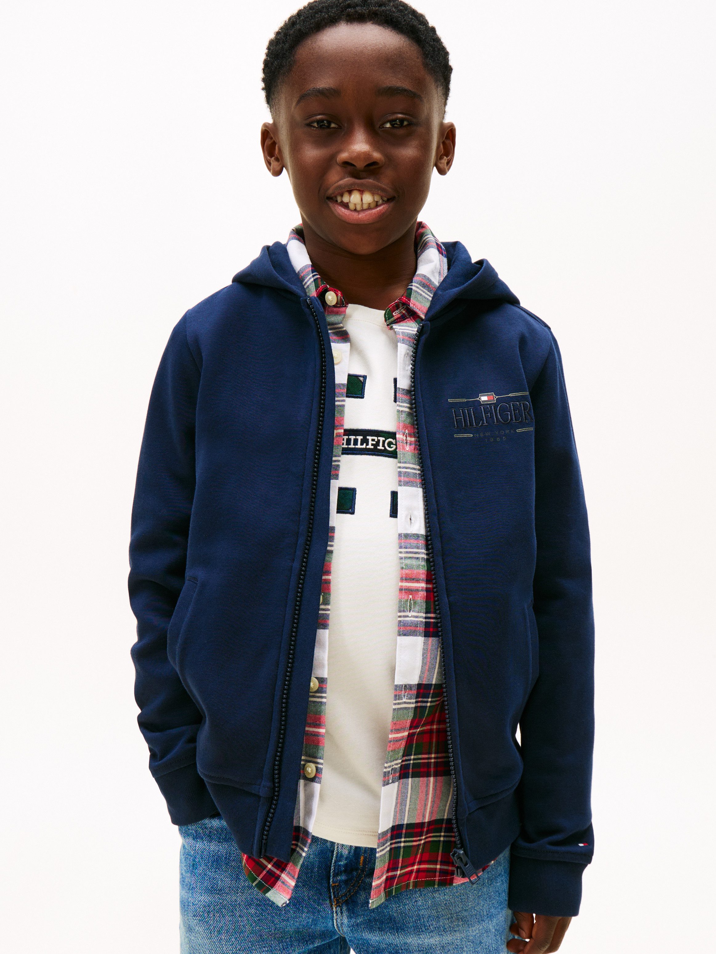 Tommy Hilfiger Sweatjacke Regular fit, für Kinder bis 16 Jahre