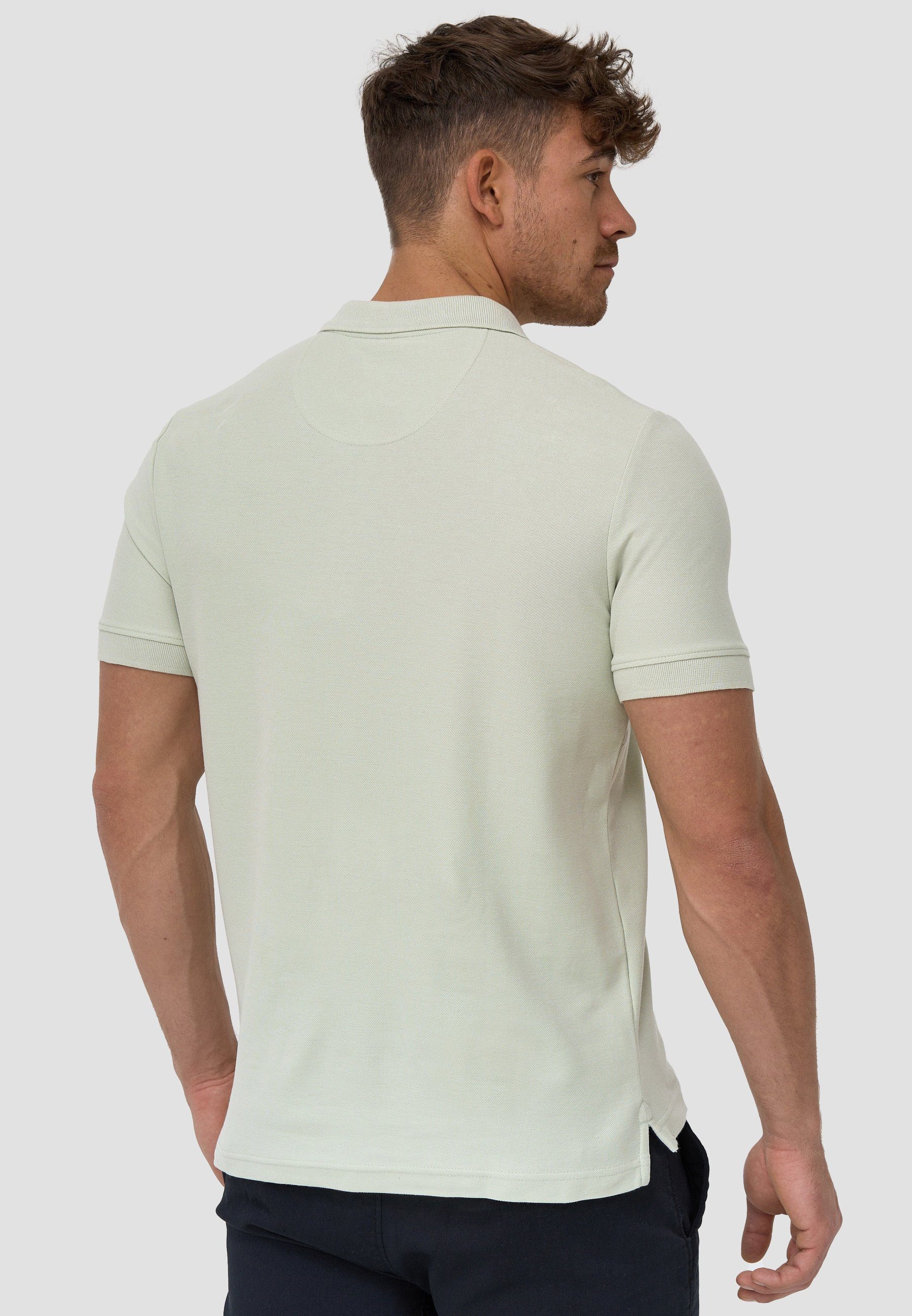 Indicode Poloshirt Herren Wadim Polo Shirt Herrenshirt mit feiner Logo-Stickerei auf der Brust