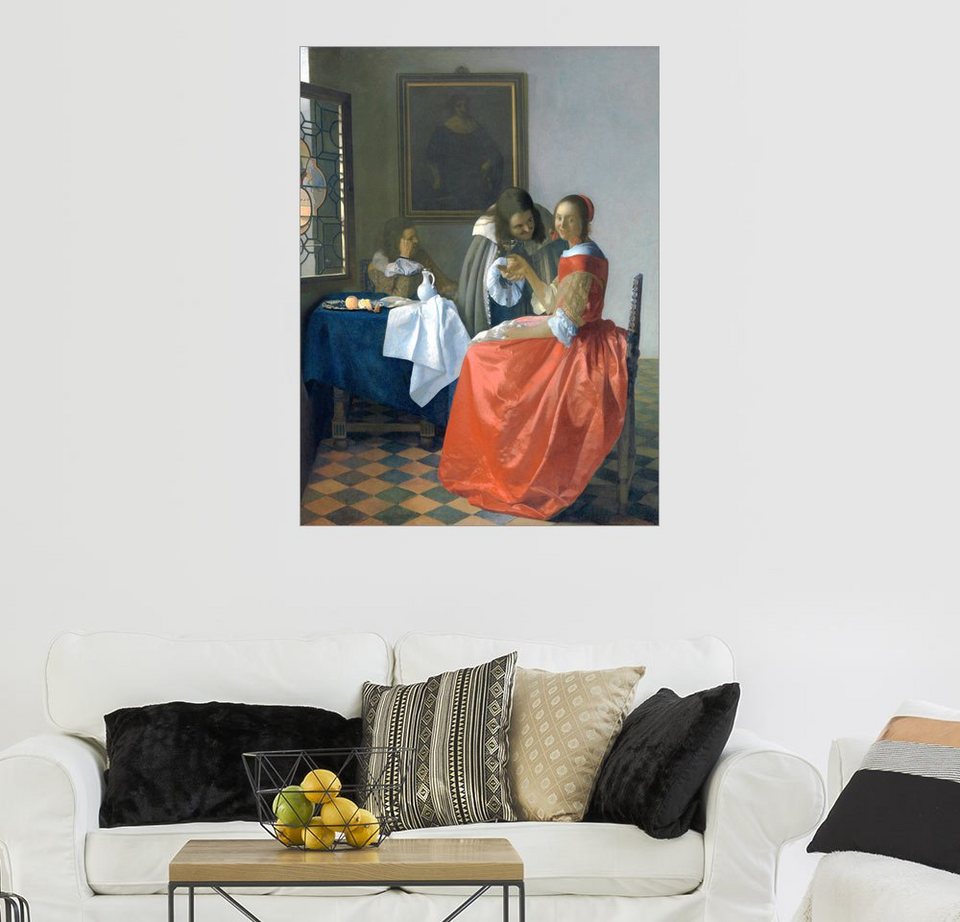 Posterlounge Wandbild, Das Mädchen mit dem Weinglas online kaufen OTTO Posterlounge Wandbild, Das Mädchen mit dem Weinglas online kaufen OTTO