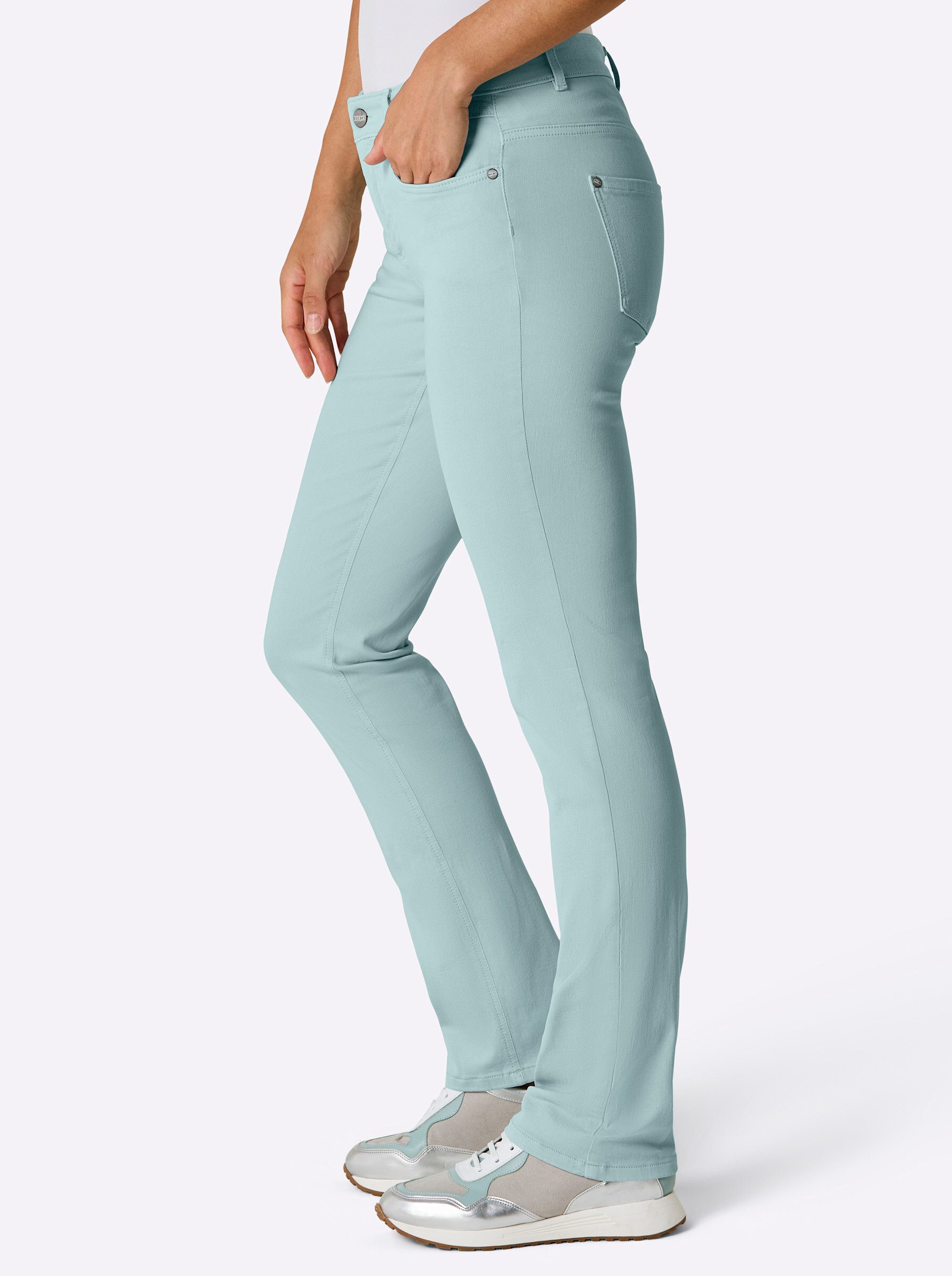 ascari Bequeme Jeans Edel-Jeans leicht vertieft