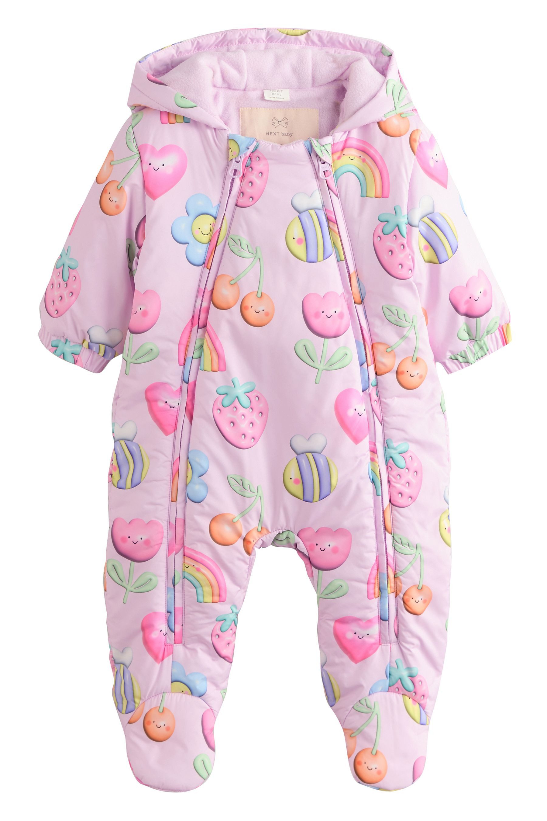 Strampler Baby-Einteiler mit Print
