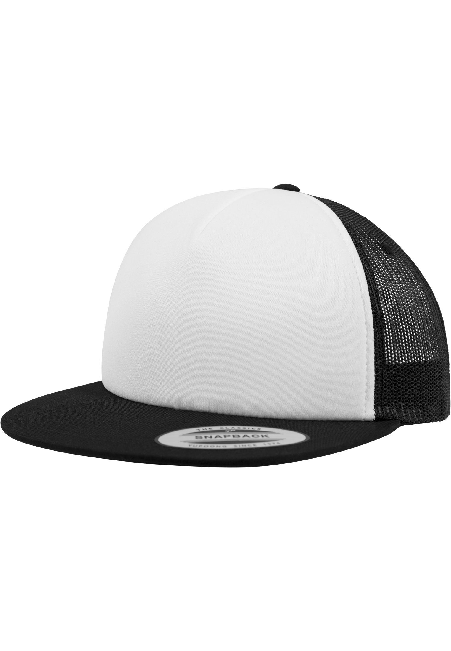 Flexfit Flex Cap Trucker Foam Trucker with White Front balck/white/black