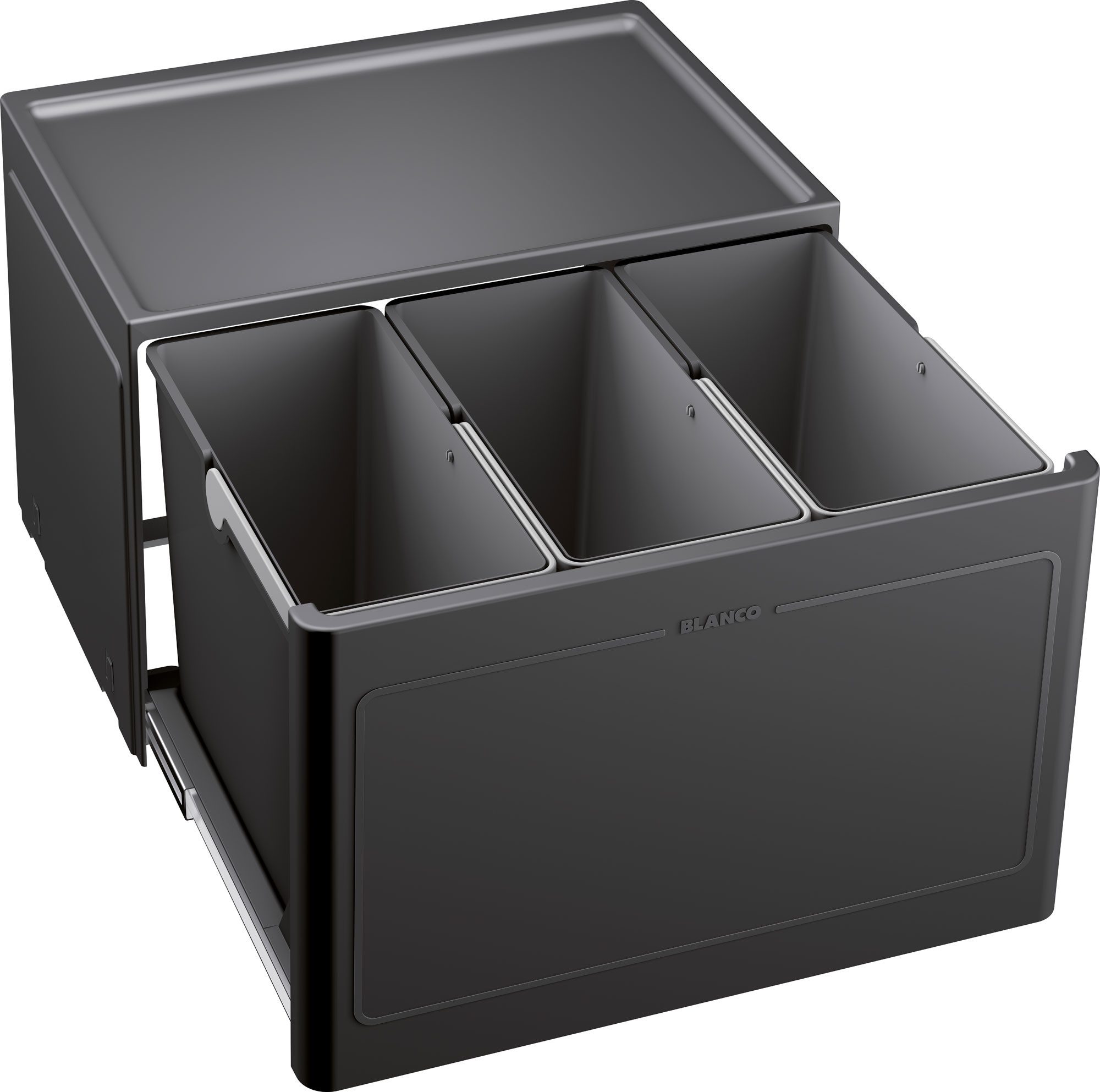 Blanco Мусорные урны BOTTON Pro 60/3 Manuell Mülltrennsystem 3x13L Anthrazit