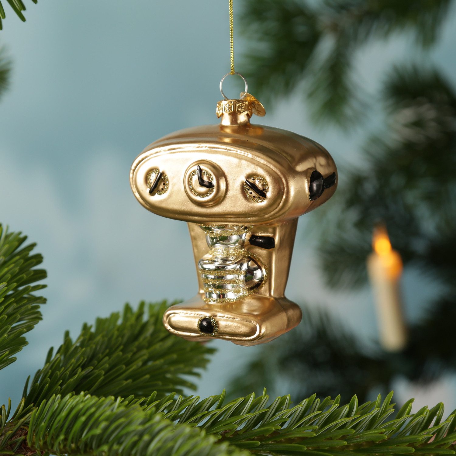 MARELIDA Christbaumschmuck Weihnachtsbaumschmuck Espressomaschine Glas Kaff günstig online kaufen