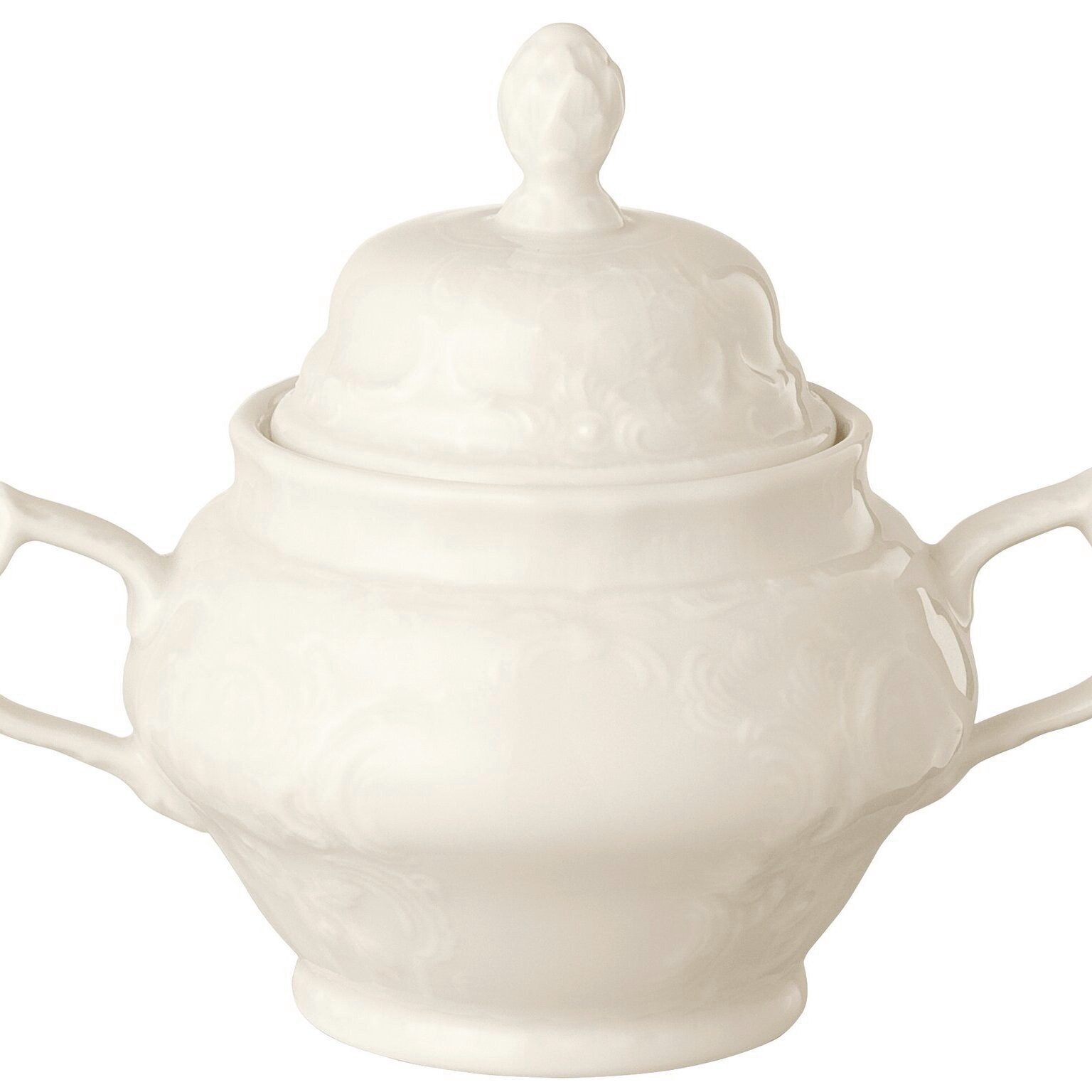 Rosenthal Zuckerdose Rosenthal Sanssouci Elfenbein Zuckerdose, Porzellan, Porzellan