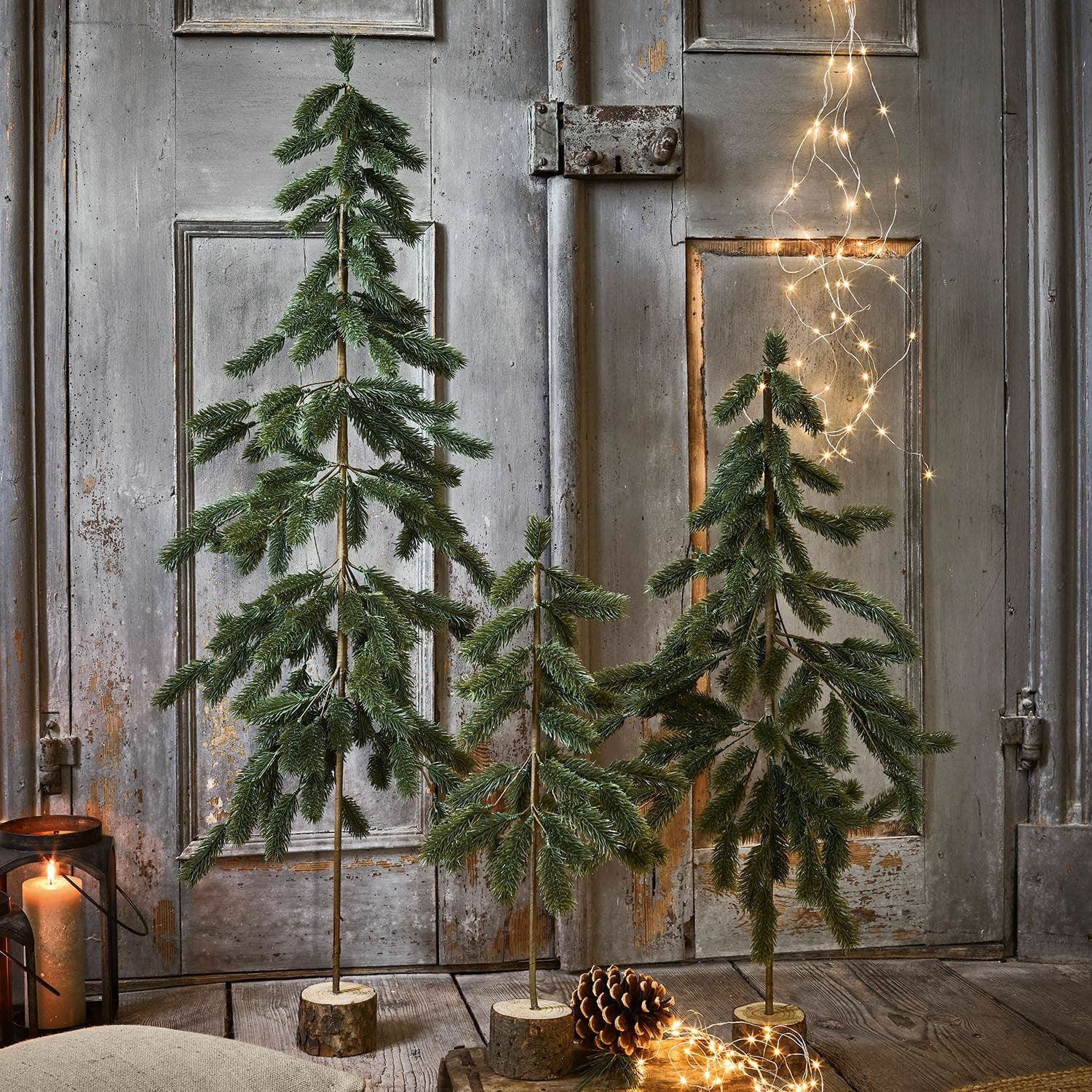 Mirabeau Künstlicher Weihnachtsbaum Weihnachtsbaum 3er Set Lorin grün, none
