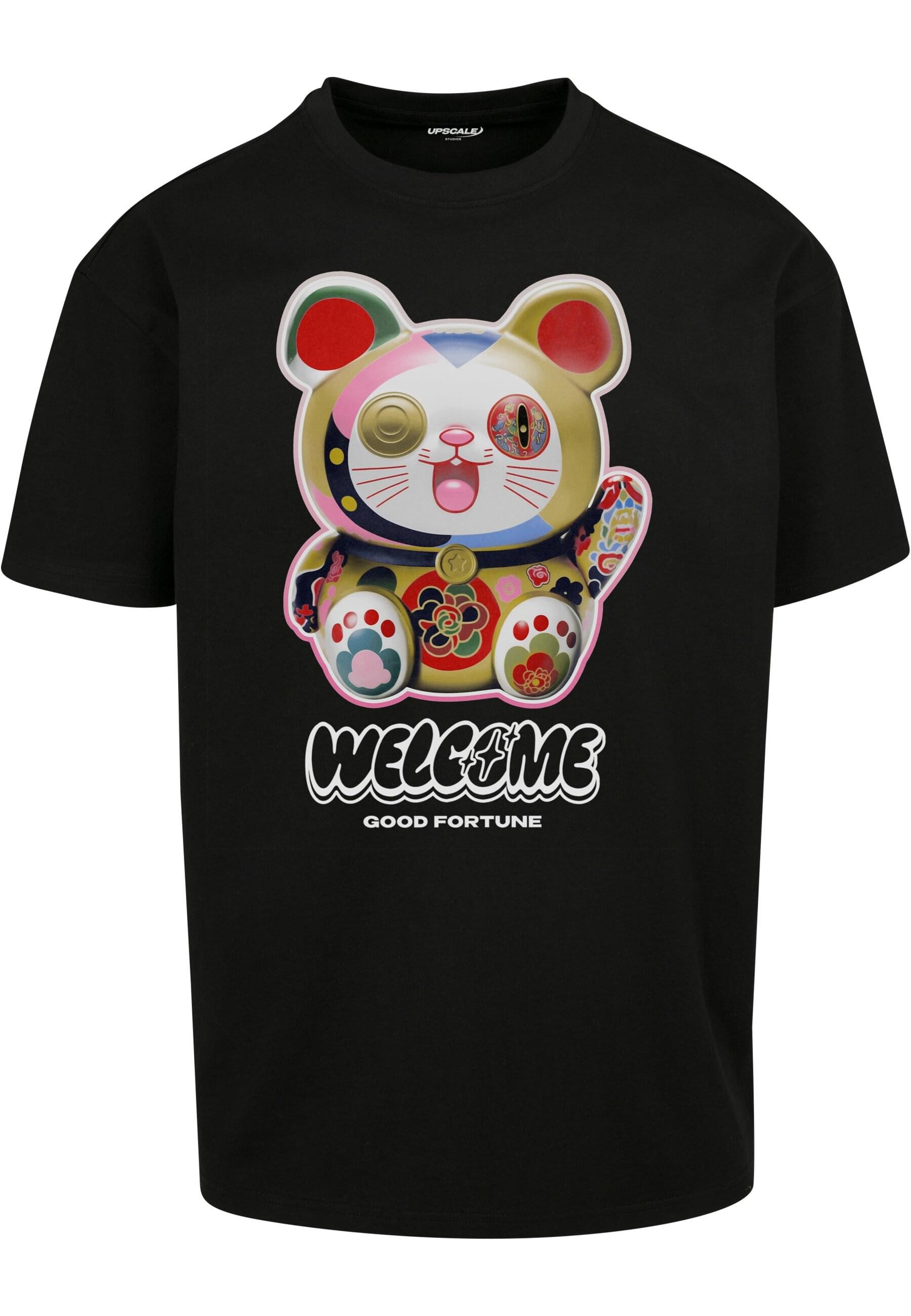 T-Shirt Upscale by Mister Tee Herren Welcome Cat Heavy Oversize Tee
