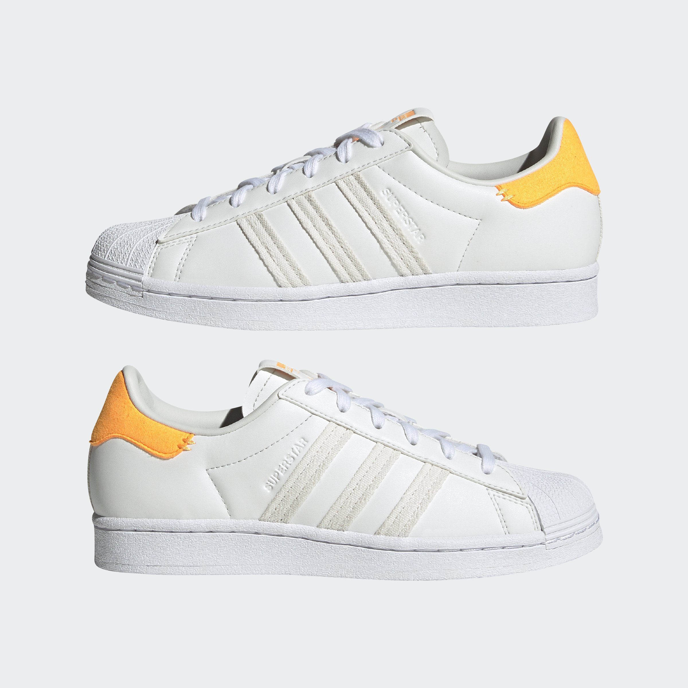 adidas Originals SUPERSTAR W Sneaker weiß-hellorange