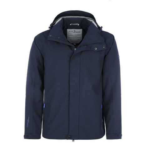 Blue Wave Funktionsjacke Herren Outdoorjacke-Jacke Ben Unifarben - Jacke mit abnehmbarer Kapuze