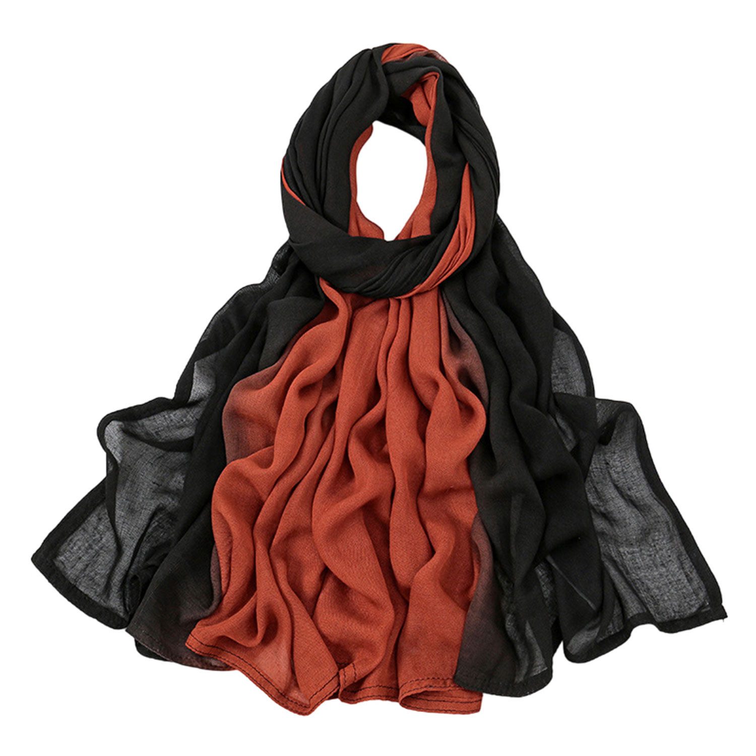 Refttenw Kopftuch Modisches Gradienten-Kopftuch, atmungsaktiv,180*85cm günstig online kaufen