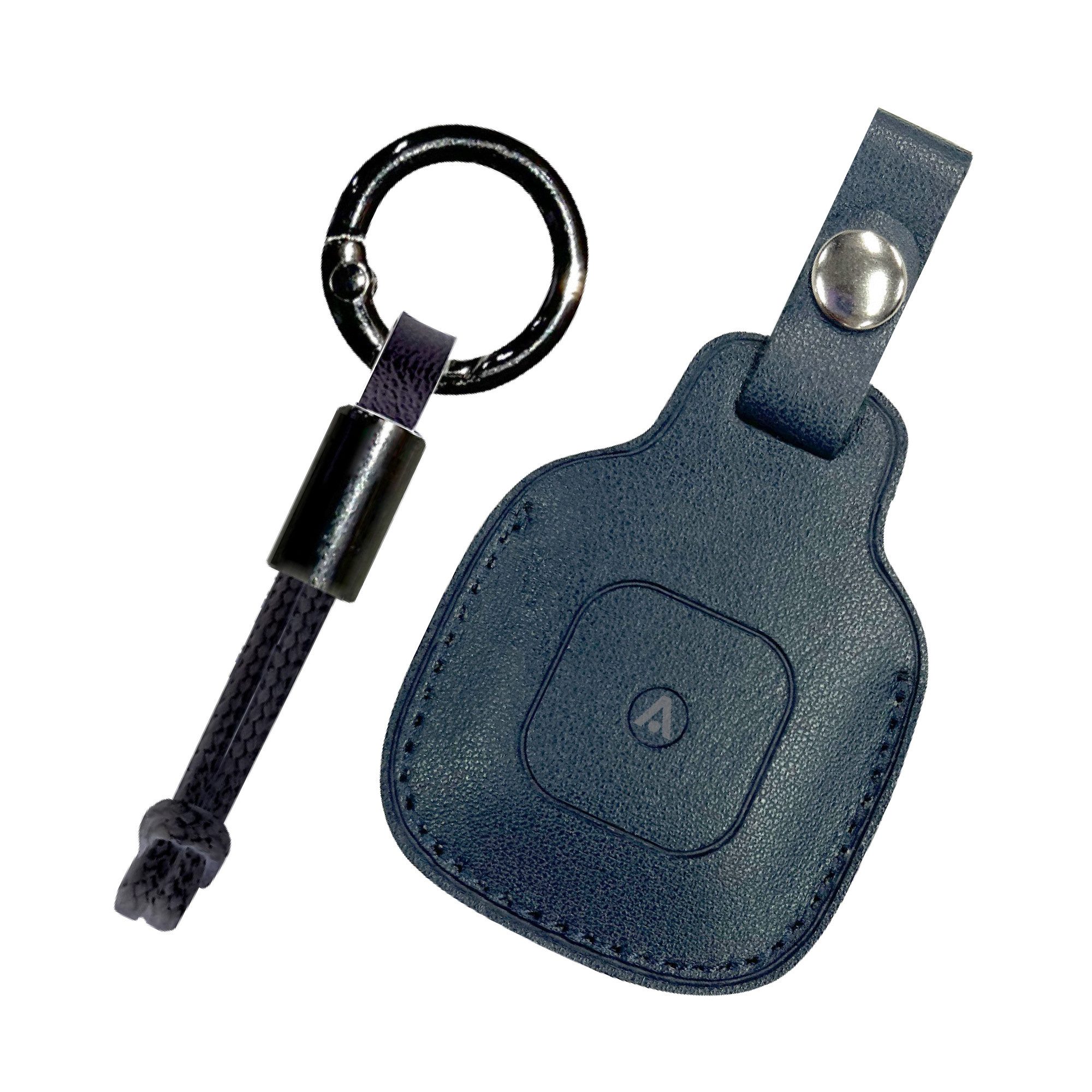 alkaya. GPS Tracker Lederhülle, Schutzhülle, Protection - Schwarz GPS-Tracker