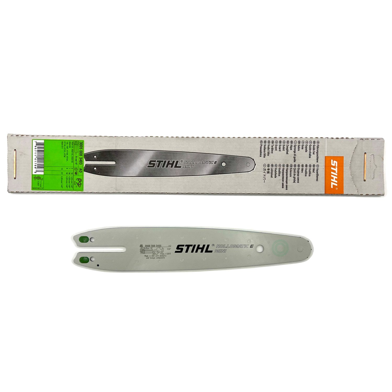 STIHL Führungsschiene Führungsschiene Rollomatic E 25cm / 10" - 1/4"P - 1,1 mm 30050083403, 1,1 mm, (Führungsschiene Rollomatic E 25cm / 10" - 1/4"P - 1,1 mm 30050083403, 1-St., Führungsschiene Rollomatic E 25cm / 10" - 1/4"P - 1,1 mm 30050083403)