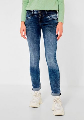 STREET ONE Skinny-fit-Jeans su Markenlabel