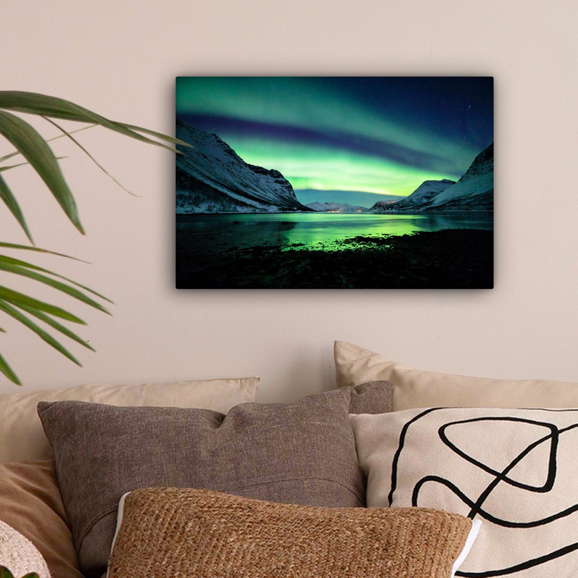 OneMillionCanvasses® Leinwandbild Nordlicht - Norwegen - günstig online kaufen