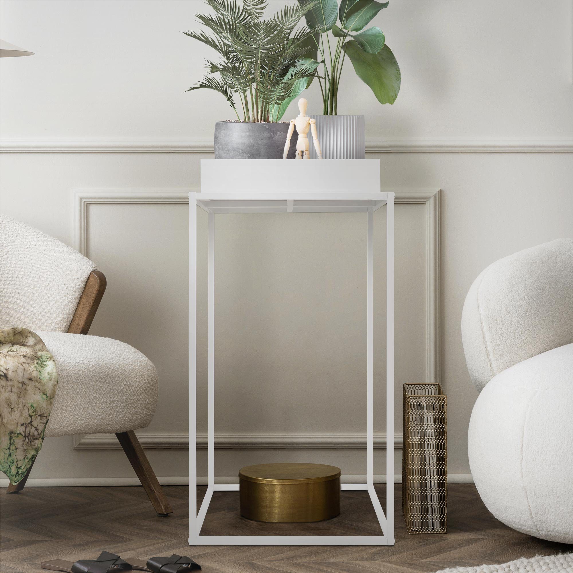 MLDESIGN Blumenständer Pflanzenständer aus Metall Pflanzkasten