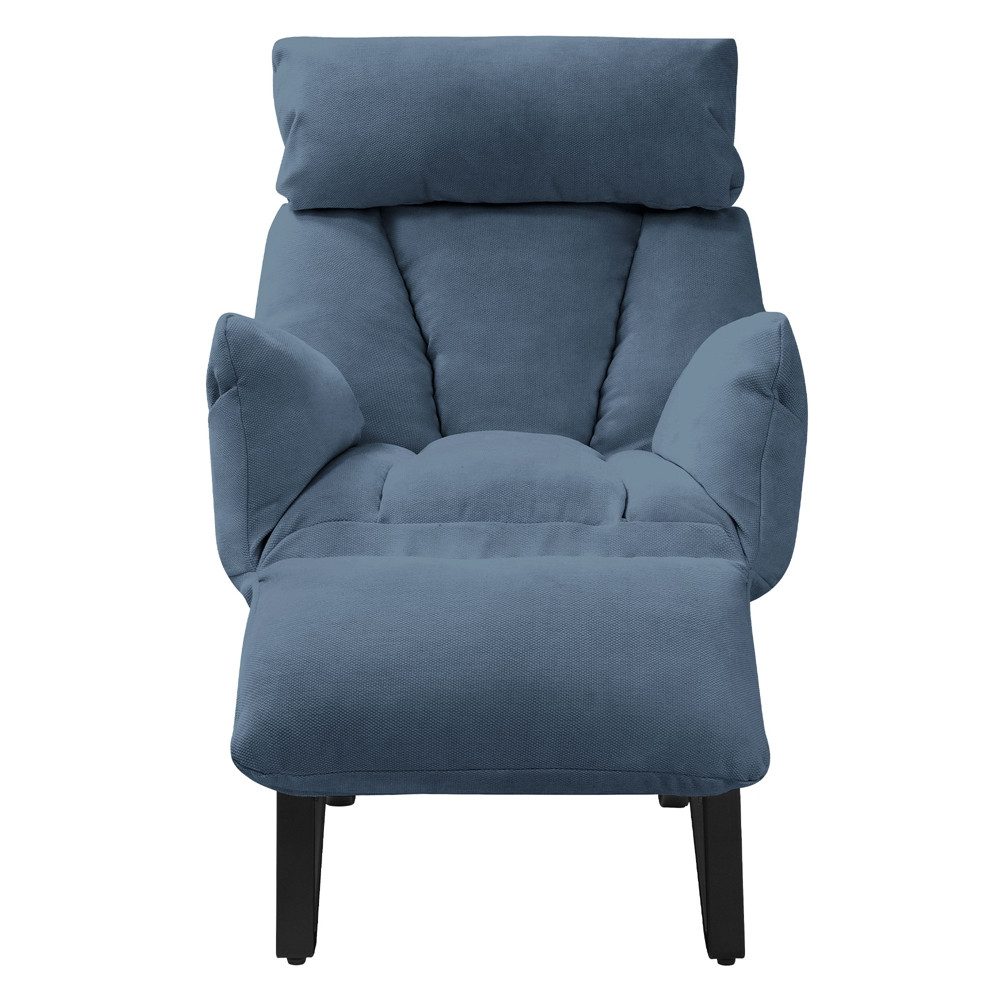 ML-DESIGN Loungesessel Wohnzimmersessel mit Armlehnen Fußablage Seitentasch günstig online kaufen