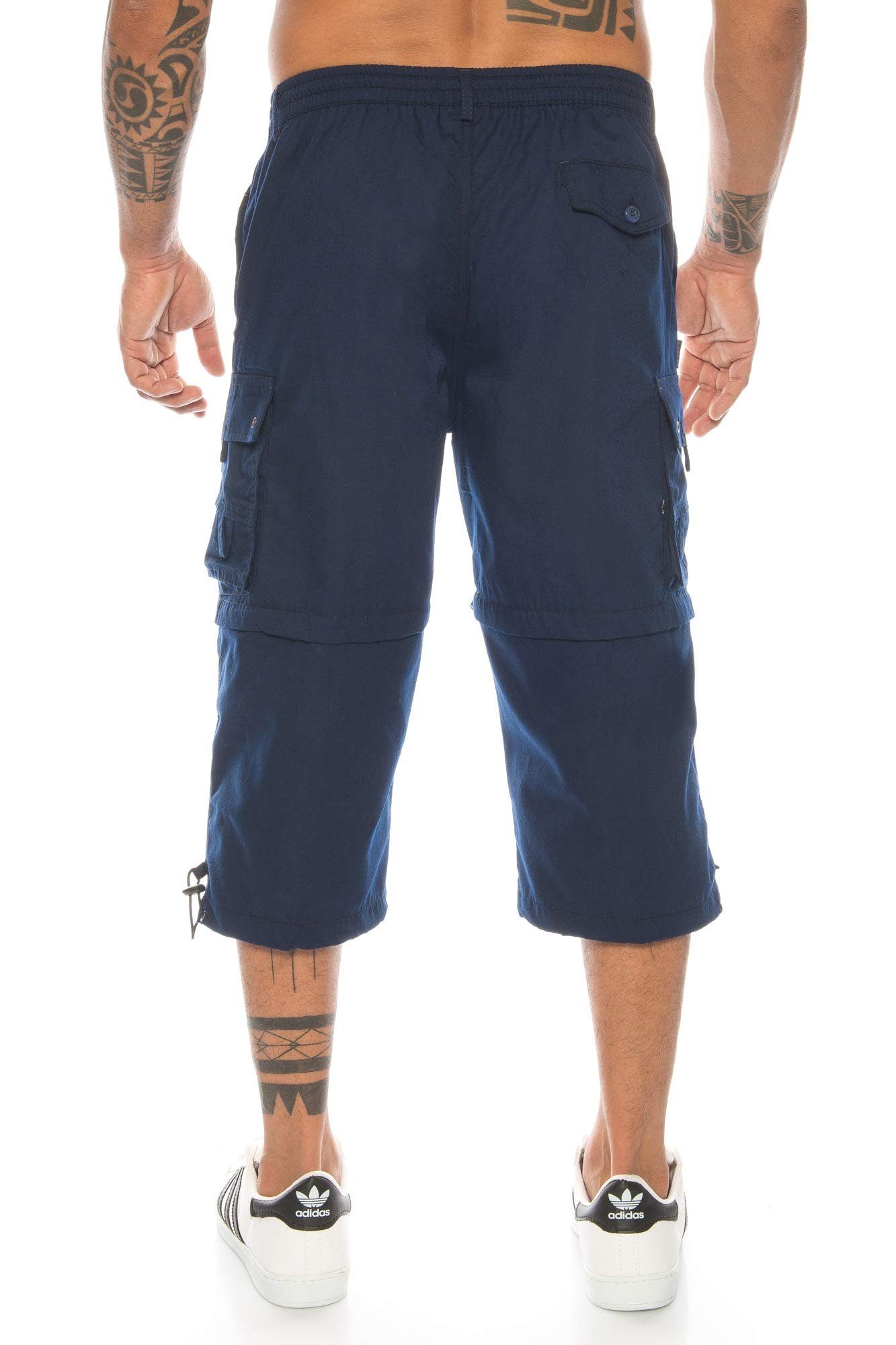 Kendindza Collection Cargobermudas Bermudas Herren Kurze Hose Herren 3/4 Hose Herren Cargo Taschen Abnehmbare Beine kurze Hose Herren Cargoshorts Herren Sommer