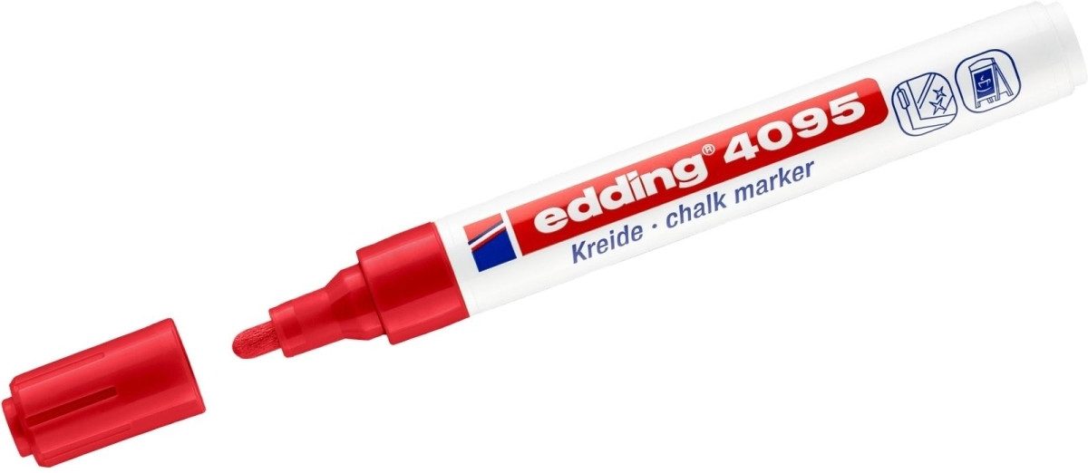 Filzstift Kreidemarker edding 4095 2-3mm rot