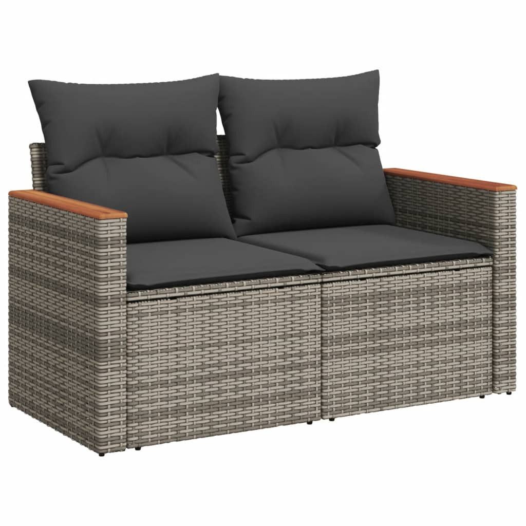 vidaXL Gartenlounge-Set 9-tlg. Garten-Sofagarnitur mit Kissen günstig online kaufen