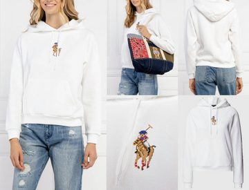 Polo Ralph Lauren Hoodie Kapuzensweater Sweatshirt Sweater Jumper Pullover Pulli Hoodie Pony Kapuze mit Kordelzug, Kängurutasche, Gesticktes Label