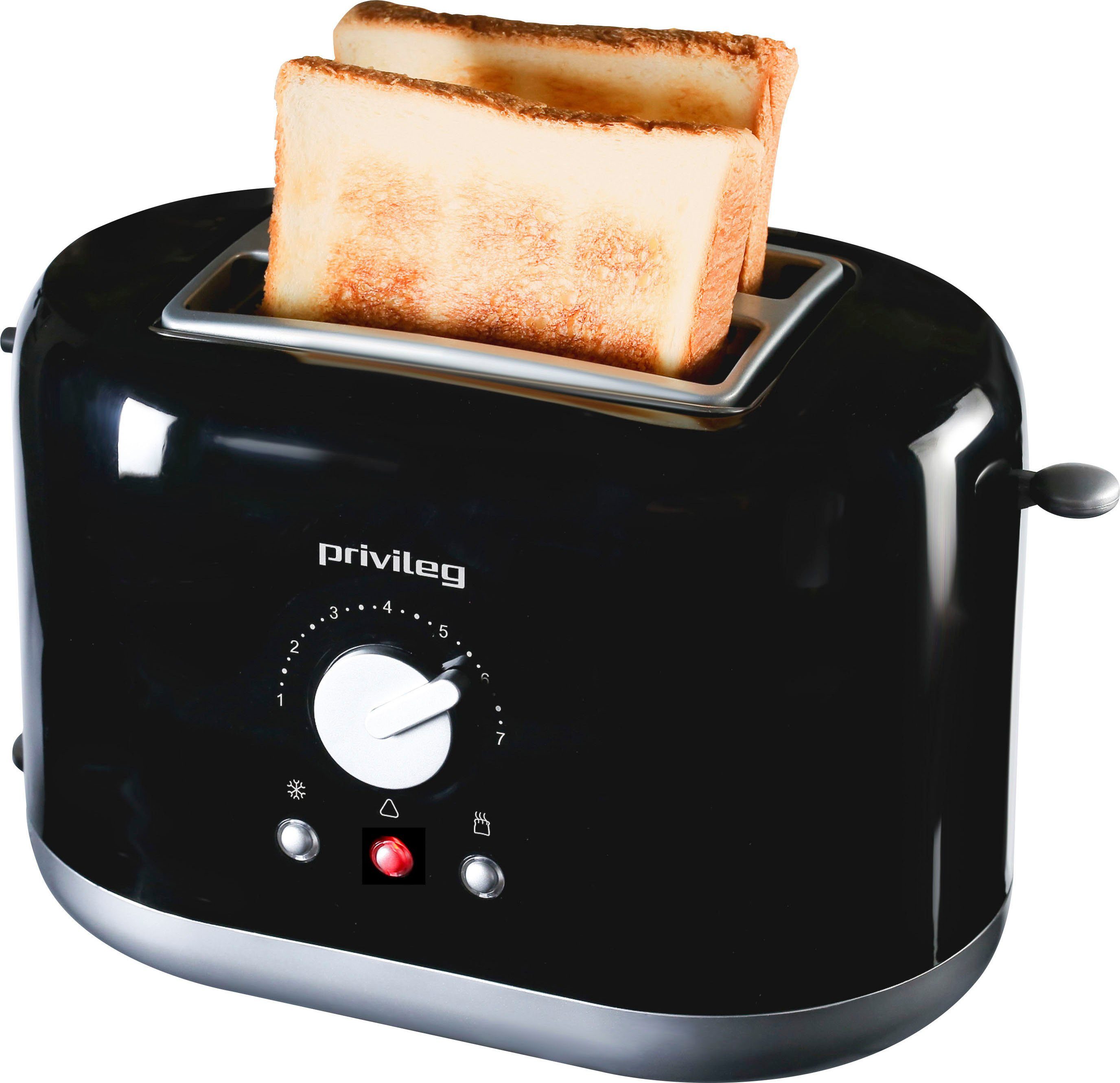 Privileg Toaster PT2870BPH, 2 kurze 870 Schlitze, W