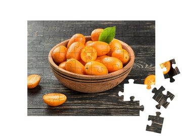 puzzleYOU Puzzle Schale mit frischem Obst: Kumquat, 48 Puzzleteile, puzzleYOU-Kollektionen Obst, Essen und Trinken