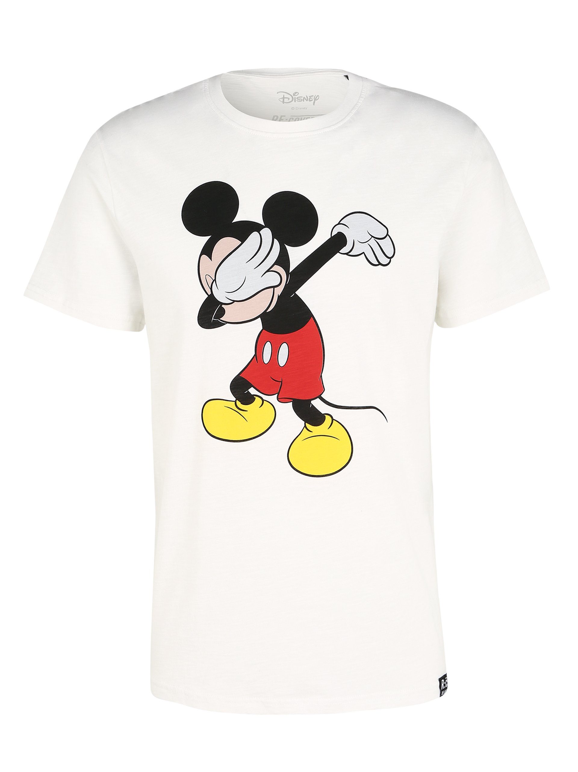 Dabbing Disney T-Shirt Weiß Mouse Mickey Recovered