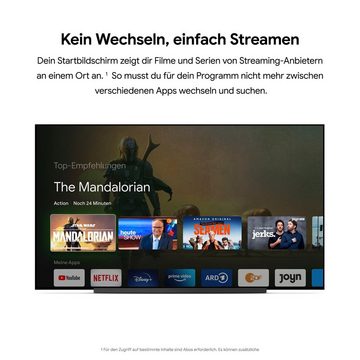 Google Streaming-Box Google Chromecast mit Google TV, (1 St)