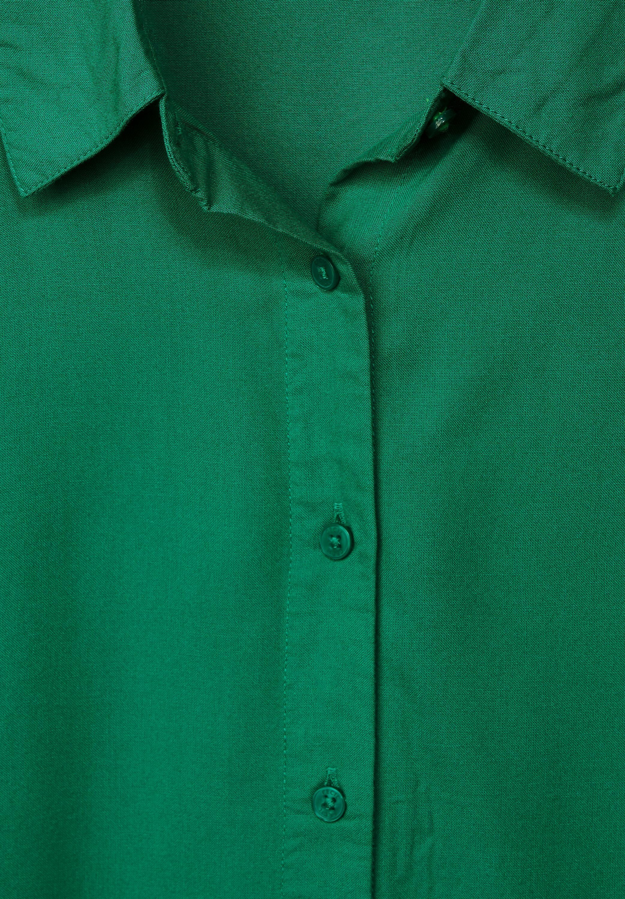 Cecil Langarmbluse aus softer Viskose easy green