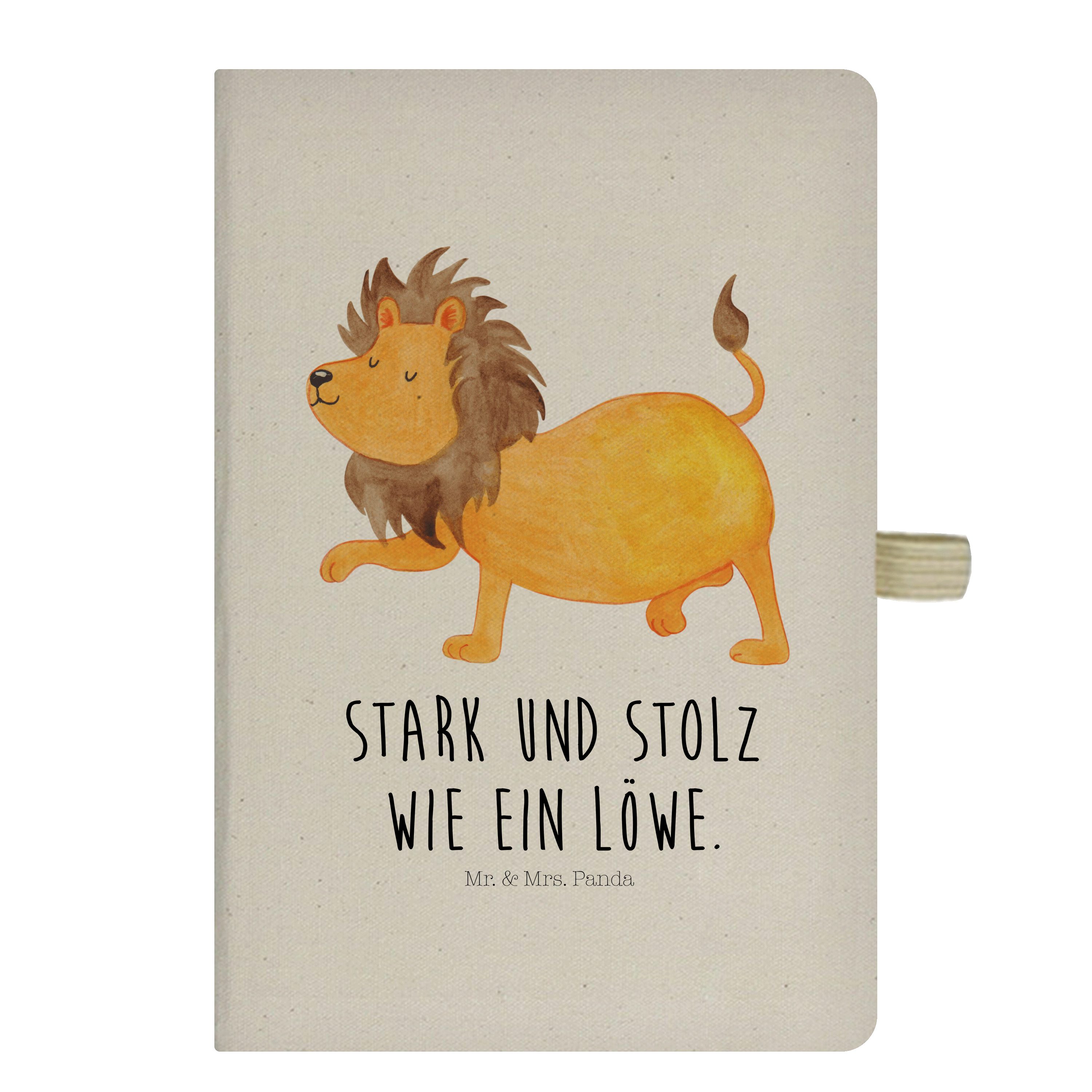 Mr. & Mrs. Panda Notizbuch Sternzeichen Löwe, Tagebuch, Transparent, Löwe Geschenk, Tagebuch, Re Mr. & Mrs. Panda, Journal a5 buch din a5 buch