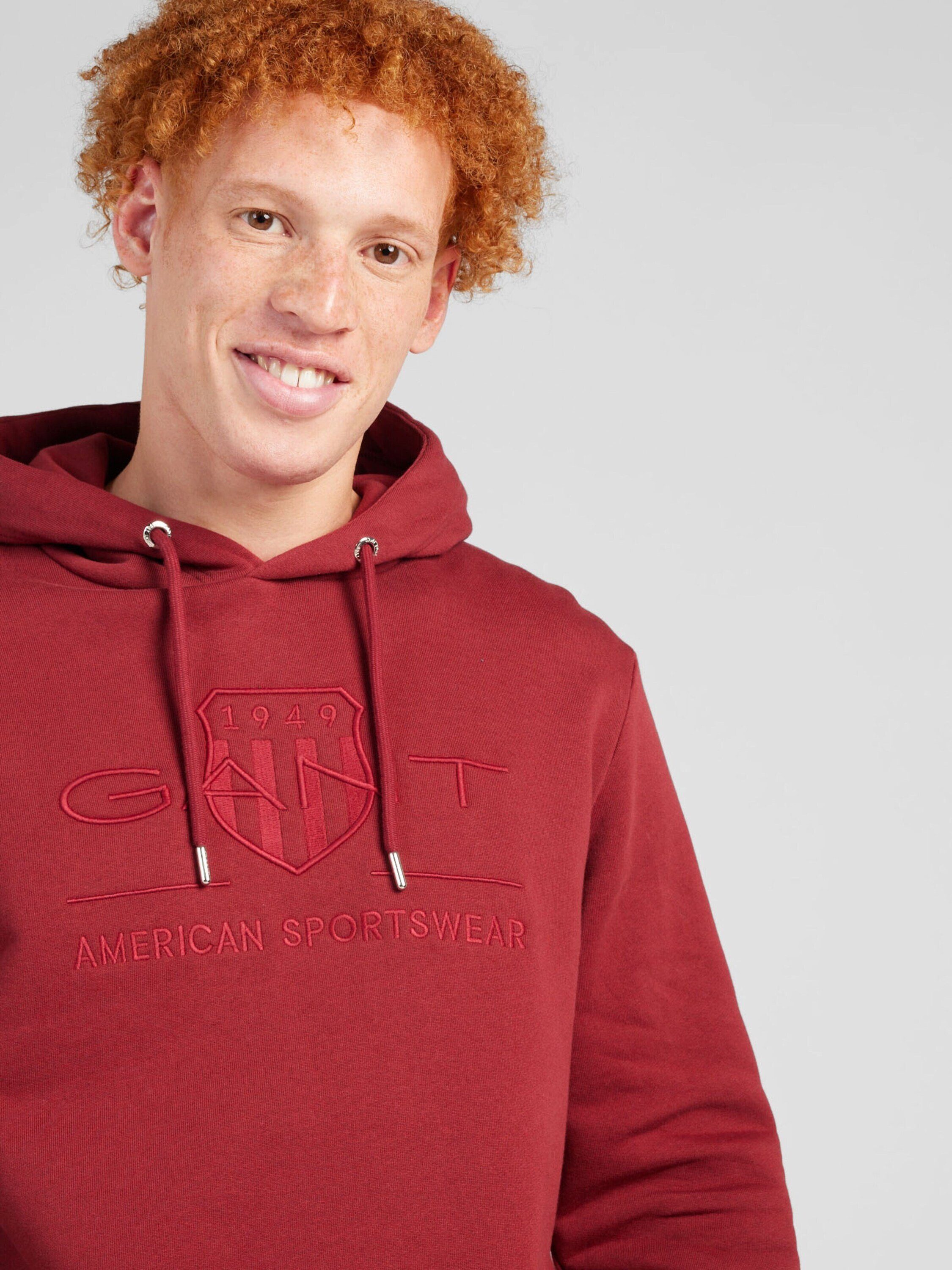 plumped Tonal (1-tlg) Gant red Sweatshirt