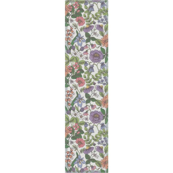 Ekelund Tischläufer Tischläufer Flora 35x140 cm 100% Baumwolle Pixel gewebt (6-farbig)