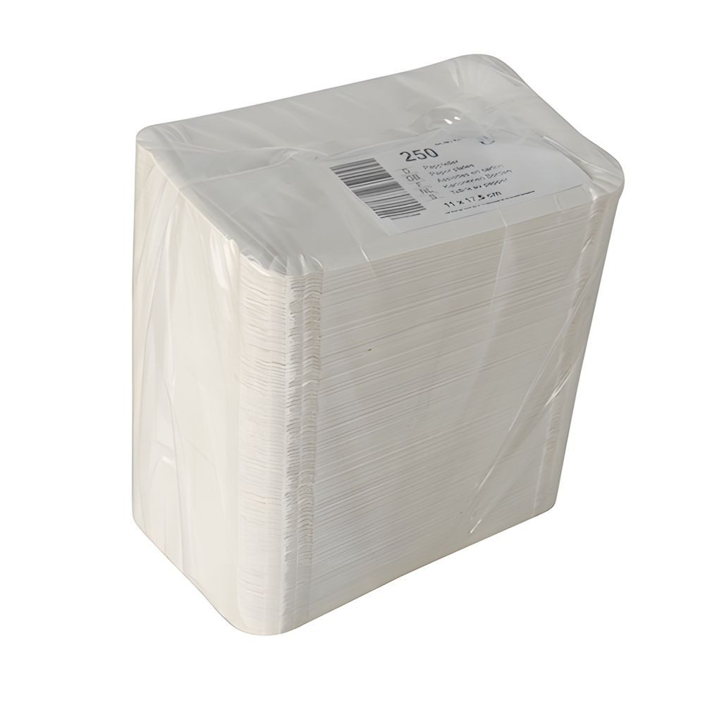 tradingbay24 Pappteller Teller, Pappe [ff] eckig 11 cm x 17,5 cm weiss extra stark 250 Stk