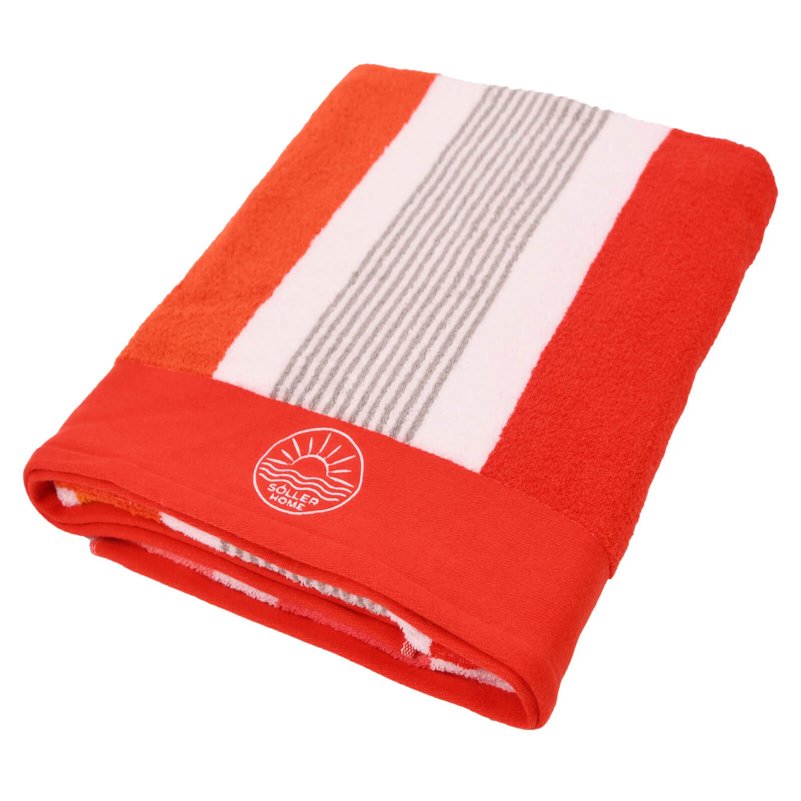 Depotex Strandtuch Strandlaken Streifen Rot, Baumwolle (1-St), Strandtuch, günstig online kaufen