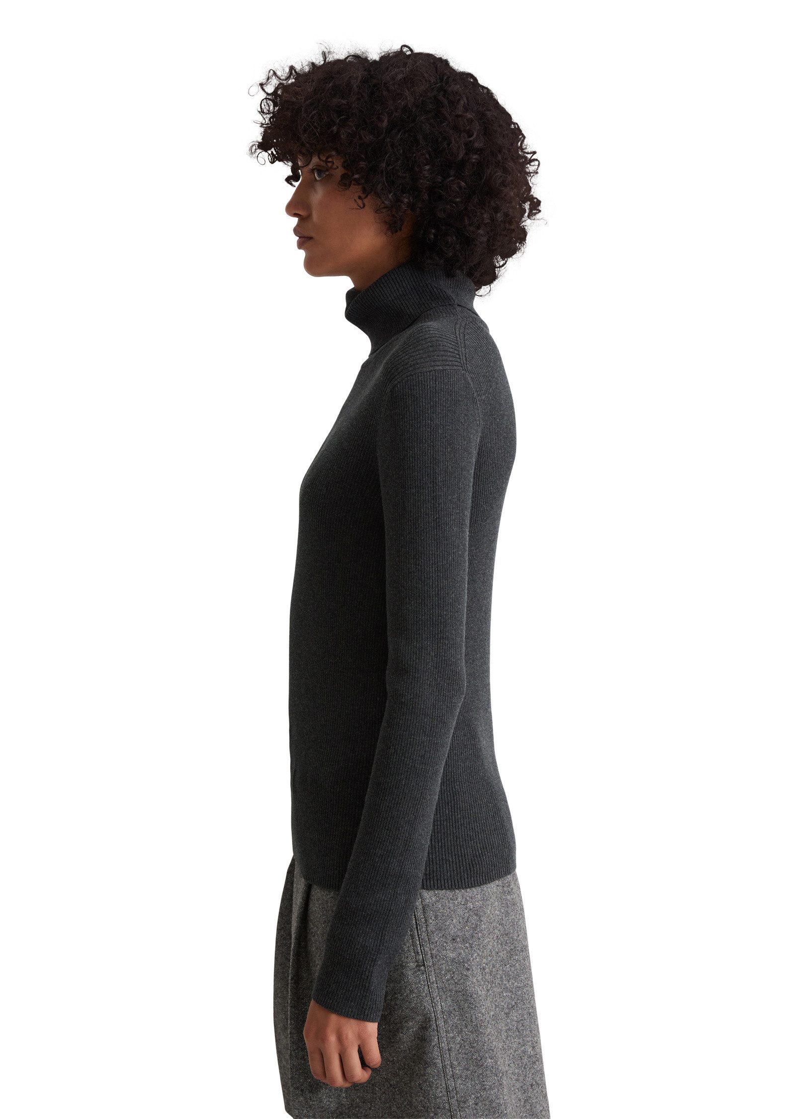 Marc O'Polo Stehkragenpullover aus Organic Cotton günstig online kaufen