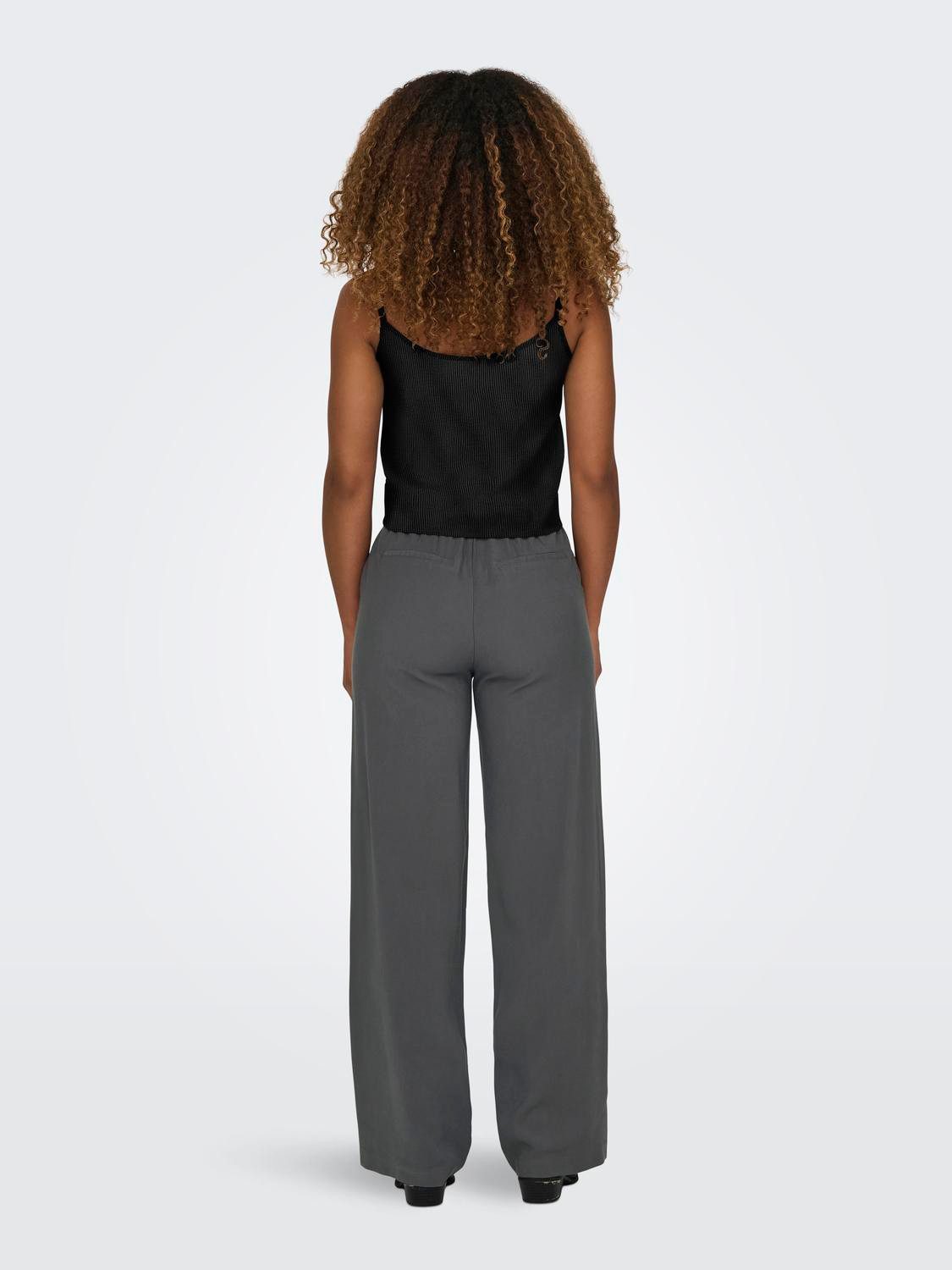 ONLY Trägertop ONLLECEY SL KNOT SINGLET NOOS WVN Materialmix, regular fit