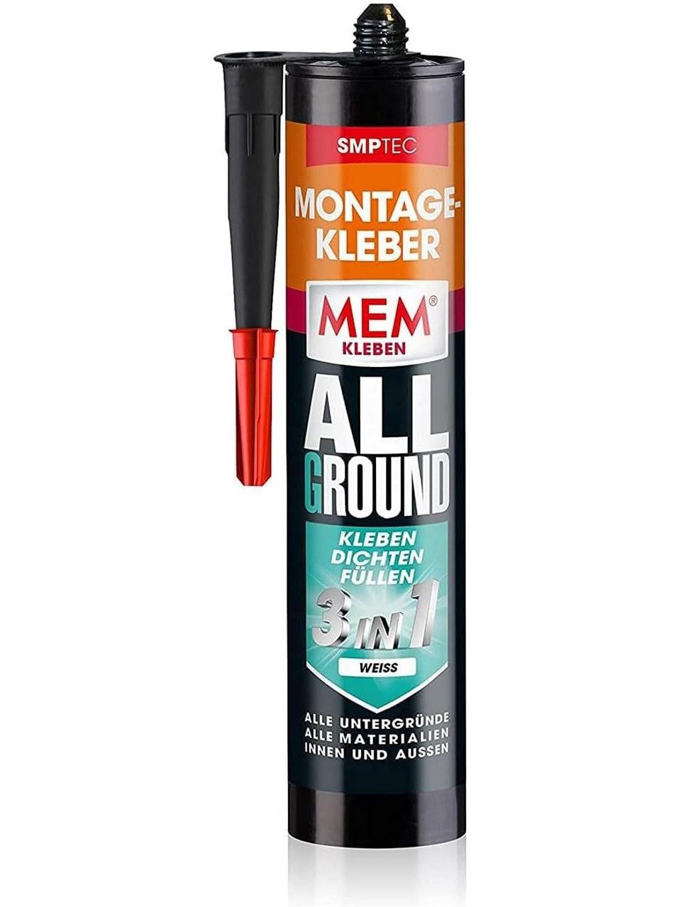 Fliesenaufkleber MEM Montage-Kleber Allground 3in1 430 g weiß