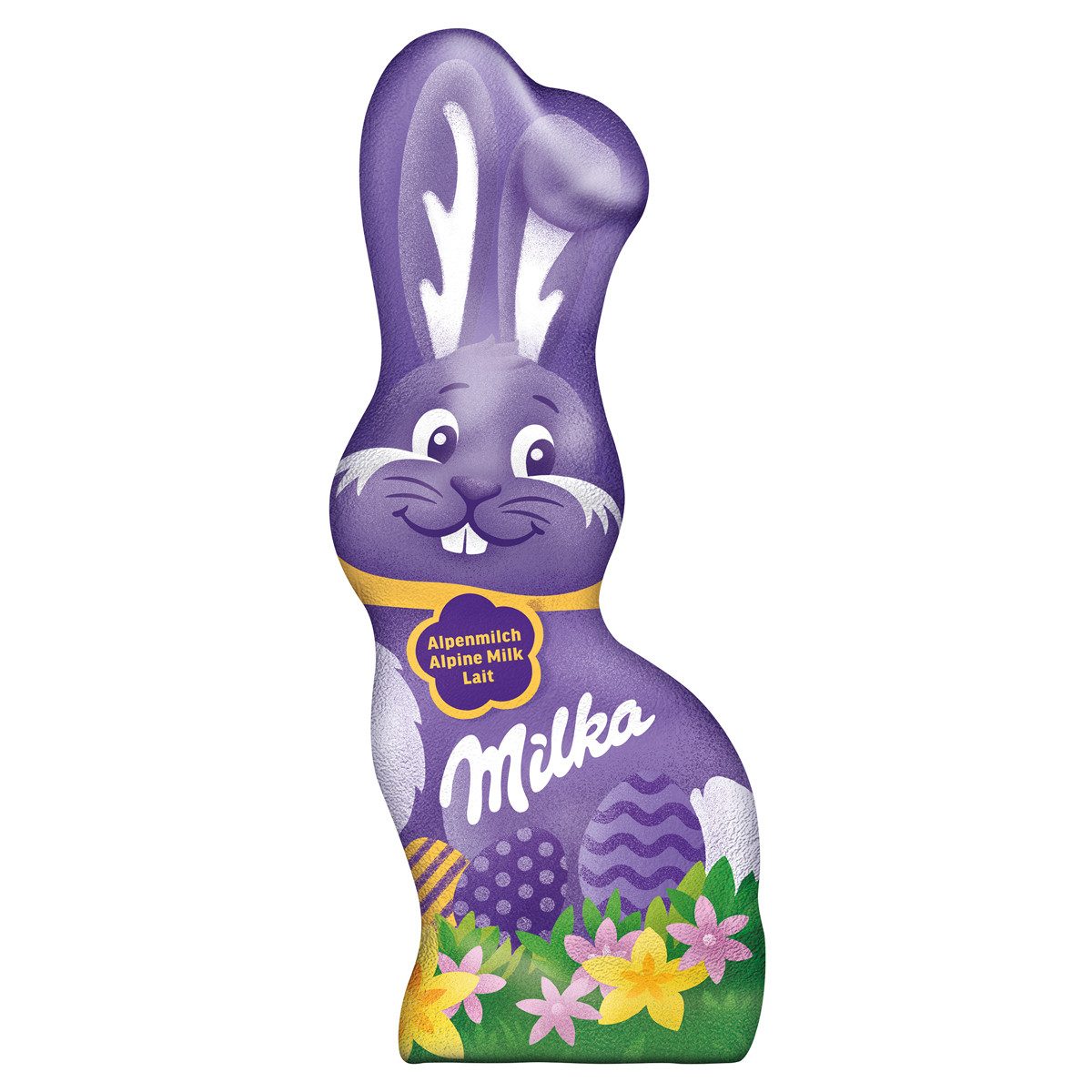 MILKA Schokolade, Milka Schmunzelhase aus zarter Milka Alpenmilch Schokolade 175g