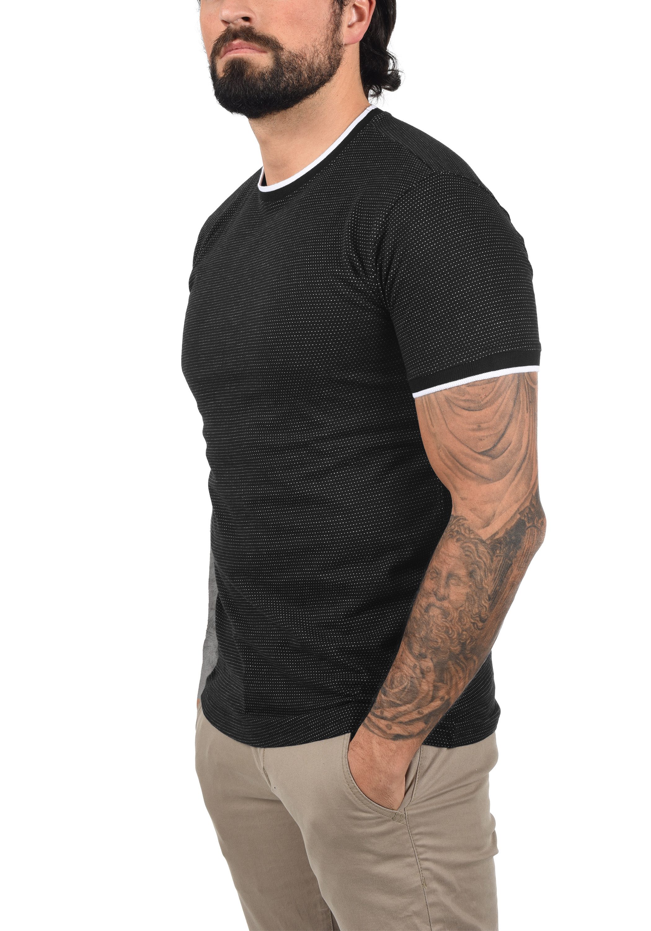 !Solid Rundhalsshirt SDSaul Kurzarmshirt mit All-Over günstig online kaufen