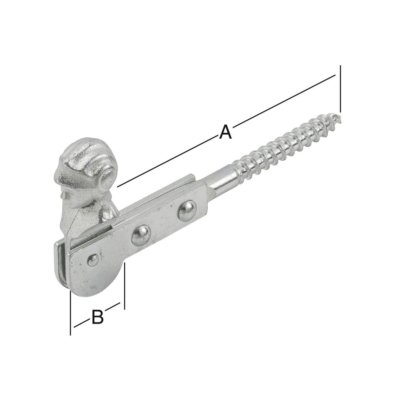 Vormann Fensterrahmenschraube Vormann Fensterladenfeststeller verzinkt 120 x 25