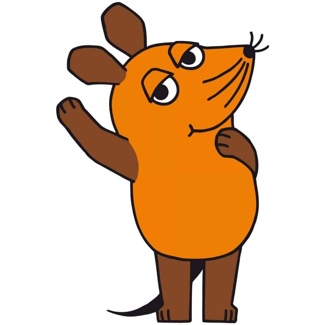 Die Maus Wandtattoo Kinderzimmer Wandsticker Aufkleber Junge Mädchen Kinder Wandbild, selbstklebend, entfernbar