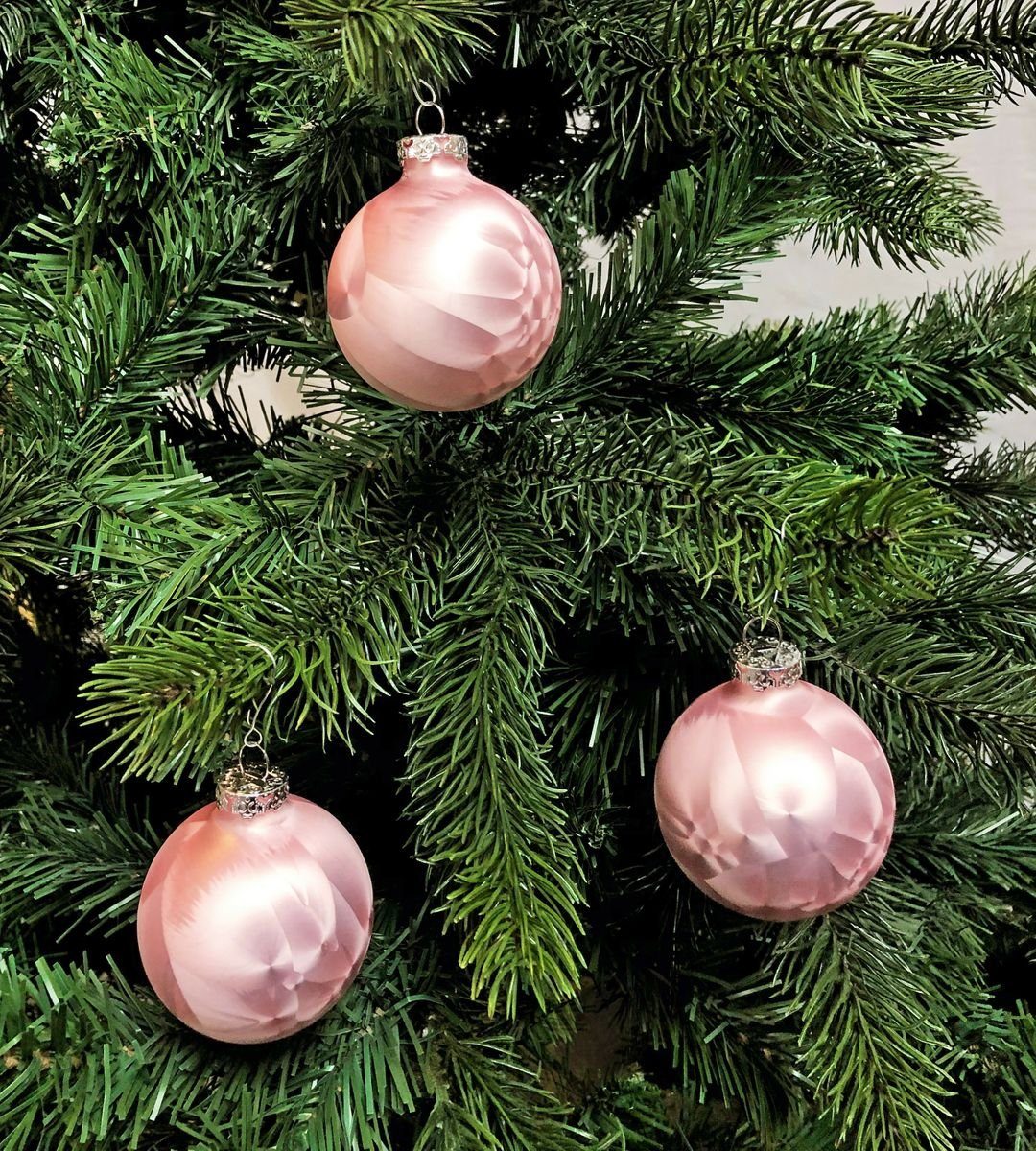 Thüringer Glasdesign Christbaumschmuck JACK 12x Glas Eislack Christbaumkuge günstig online kaufen