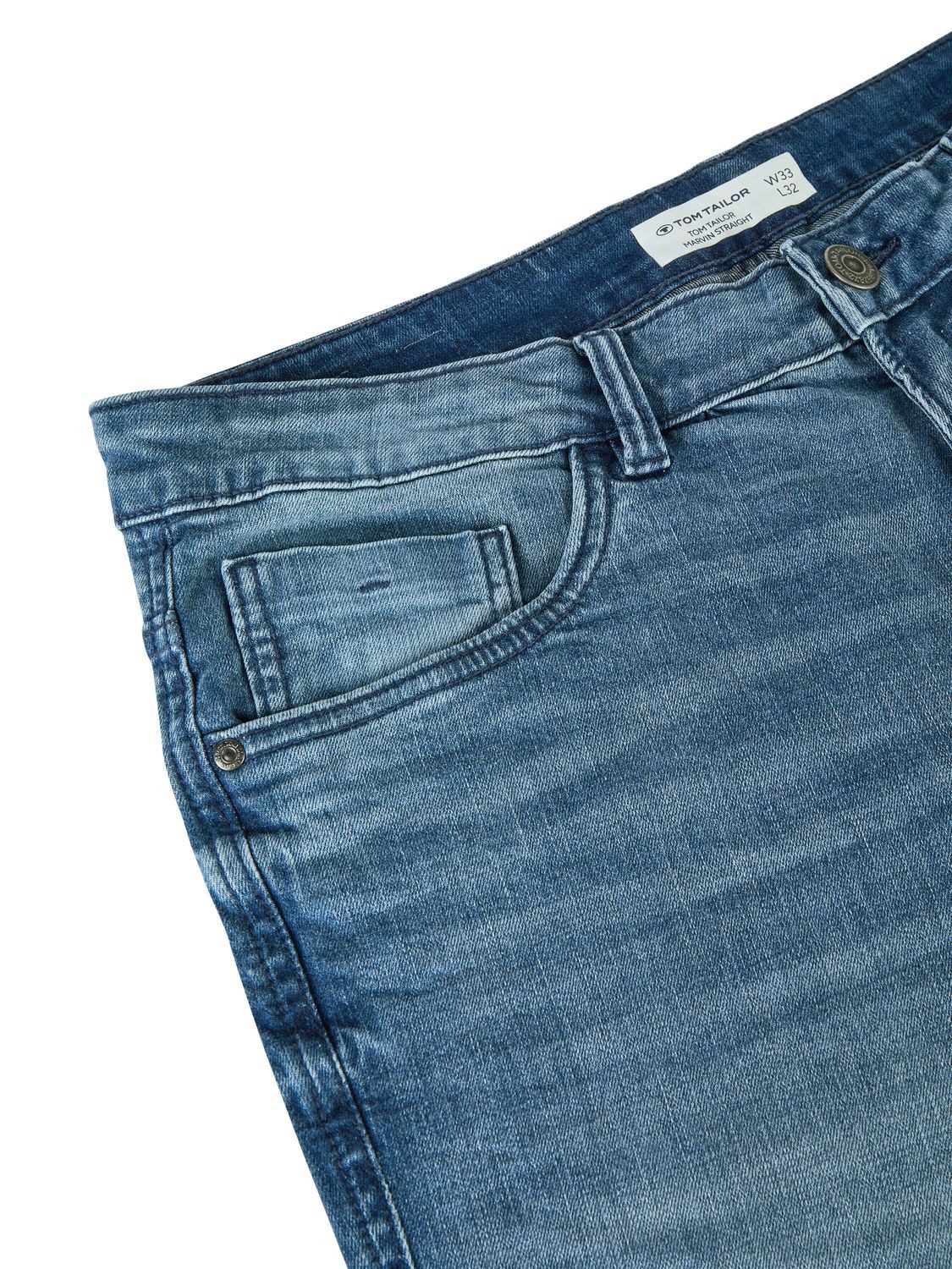 Straight-Jeans Herren Jeanshose Marvin Regular Fit