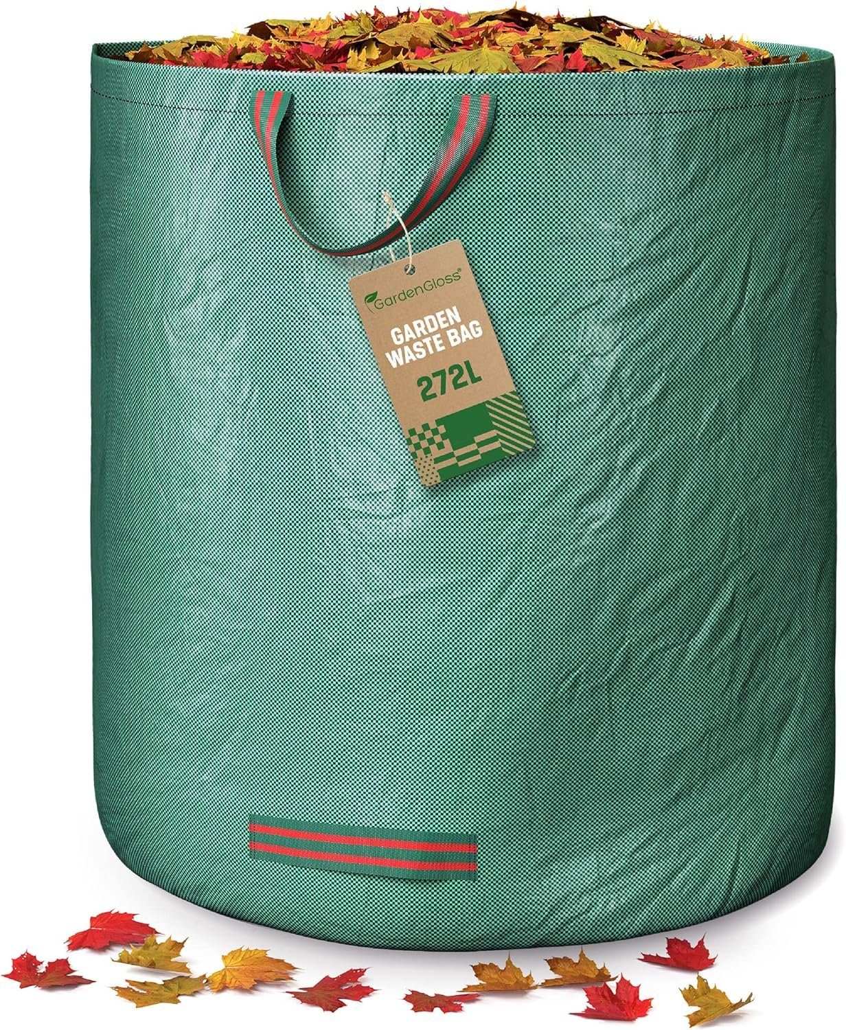 GardenGloss Gartensack Gartenabfallsäcke 272L - UV-Stabil, Wasserabweisend, Wiederverwendbar, (1-tlg)