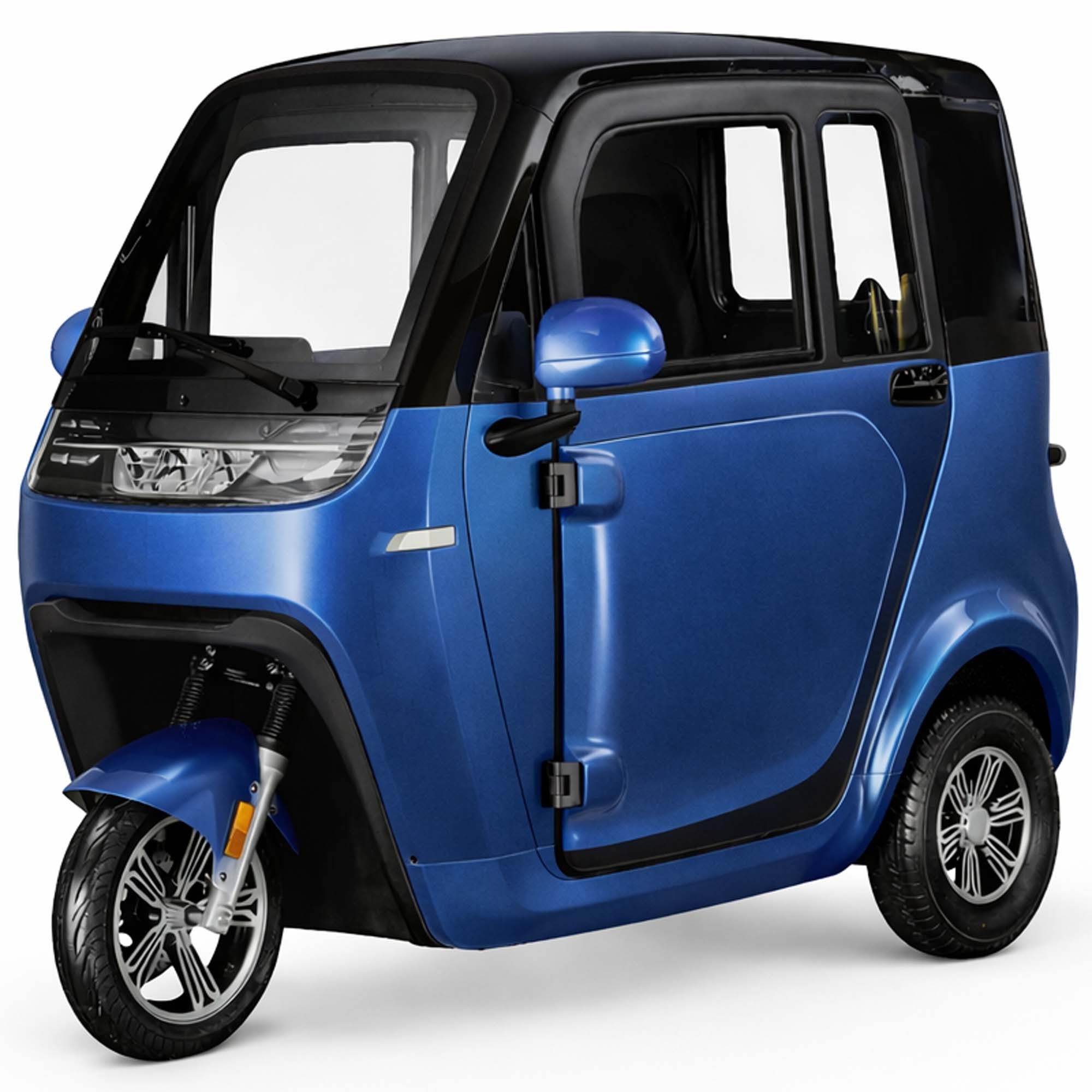 Urban Hopper E-Motorroller Urban Hopper Cabin Base Elektro Kabinenroller Dreirad-Microcar, 1500 W, 45 km/h, abschließbare Transportbox, Blei-Gel-Akku, bis zu 80km Reichweite, COC